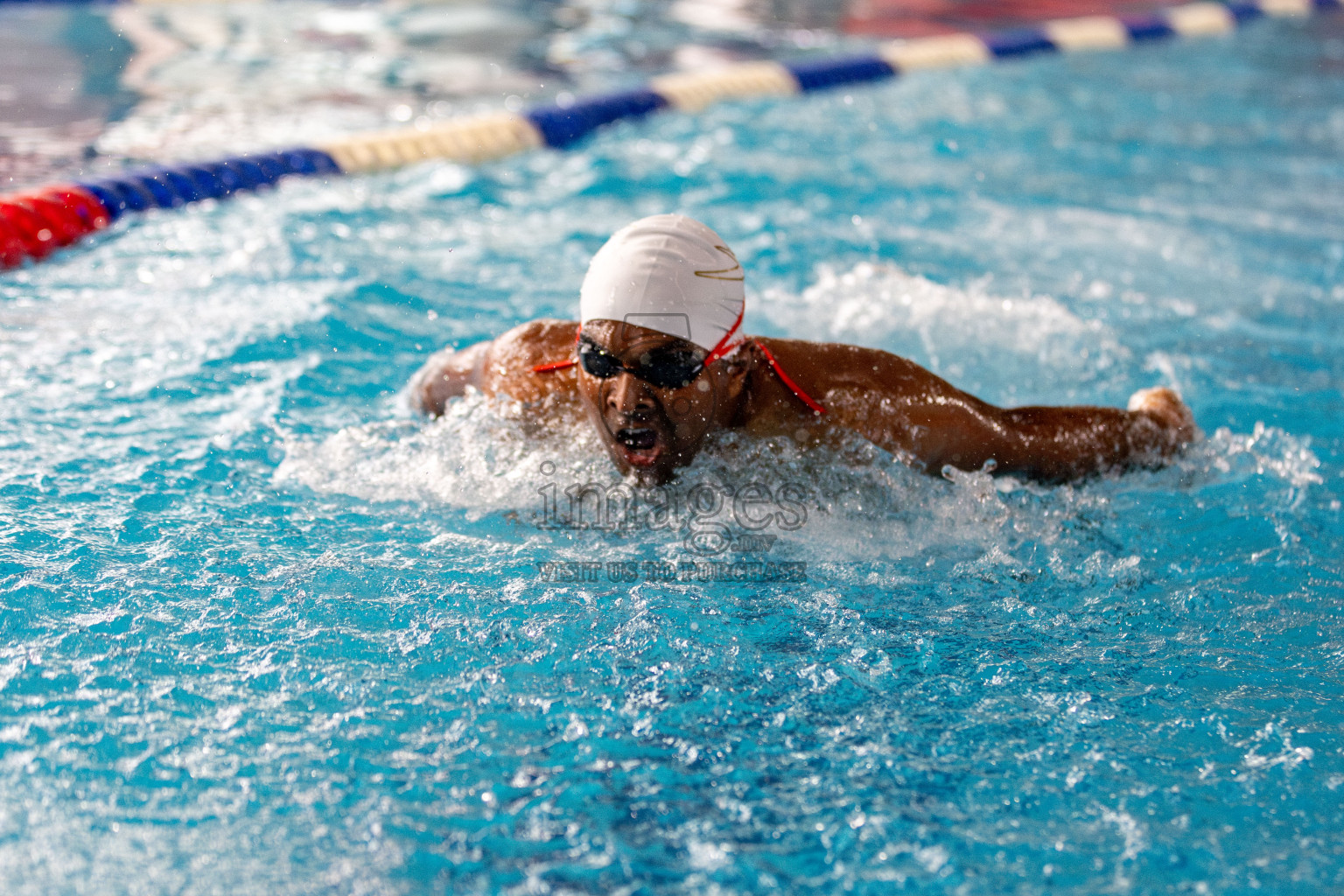 Day 3 of National Swimming Competition 2024 held in Hulhumale', Maldives on Sunday, 15th December 2024. Photos: Hassan Simah / images.mv