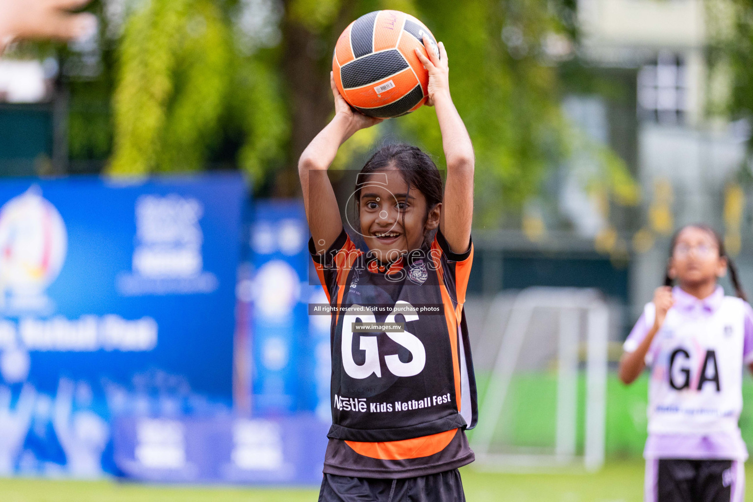 Day 2 of Nestle' Kids Netball Fiesta 2023 held in Henveyru Stadium, Male', Maldives on Thursday, 1st December 2023. Photos by Nausham Waheed / Images.mv