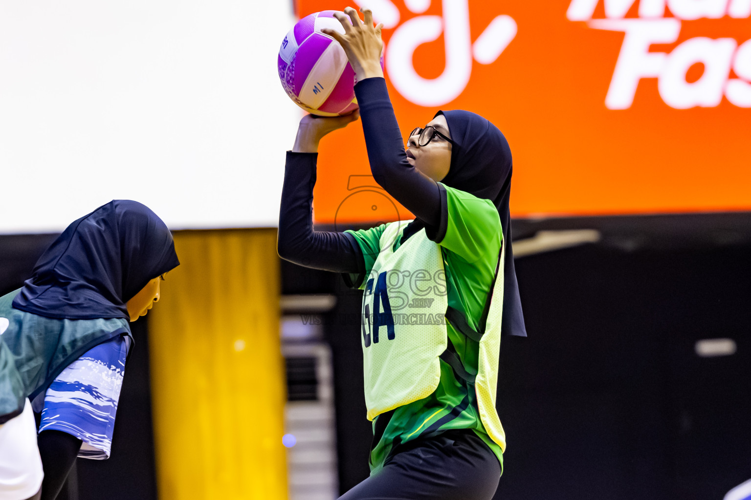 C Green Streets vs SC Skylark in Day 2 of 24th Milo Netball Association Championship held in Social Center at Male', Maldives on Tuesday, 2nd September 2025. Photos: Nausham Waheed / images.mv