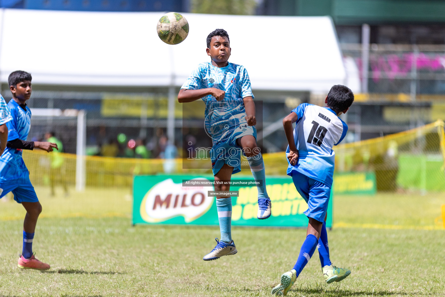 Day 2 of MILO Academy Championship 2023 (U12) was held in Henveiru Football Grounds, Male', Maldives, on Saturday, 19th August 2023. Photos: Nausham Waheedh / images.mv