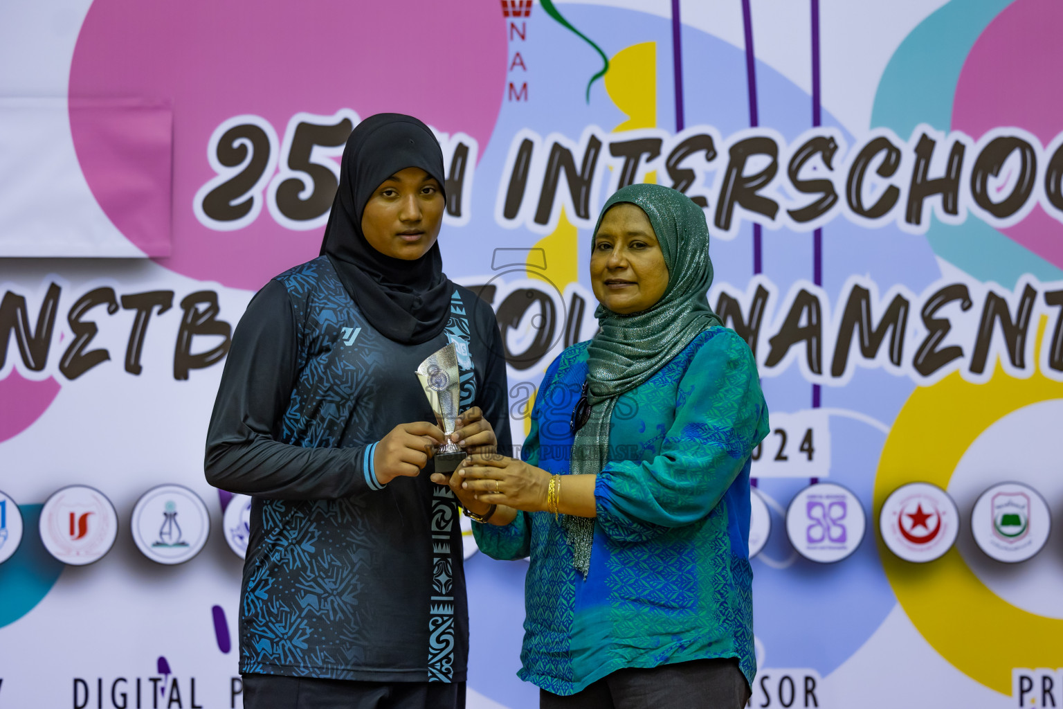 Day 12 of 25th Inter-School Netball Tournament was held in Social Center at Male', Maldives on Thursday, 22nd August 2024.