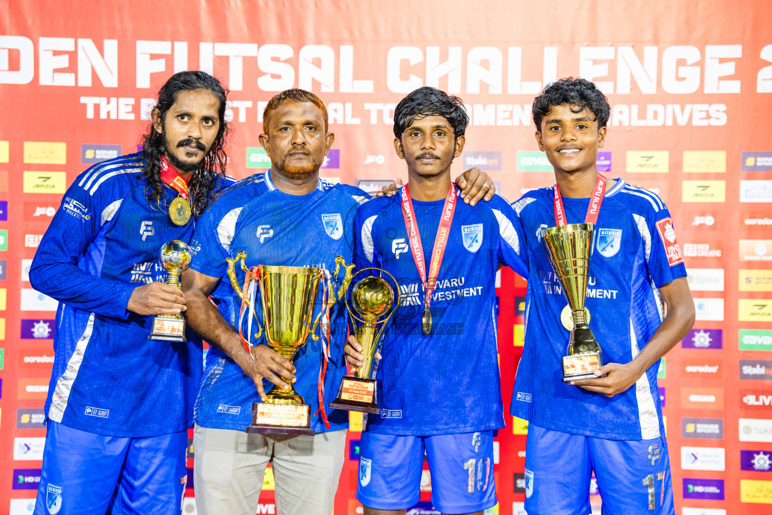 AA. Mathiveri VS AA. Thoddoo in Atoll Round Final on Day 20 of Golden Futsal Challenge 2025 was held on Thursday, 23rd January 2025, in Hulhumale', Maldives. Photos: Abdulla Abeed / images.mv