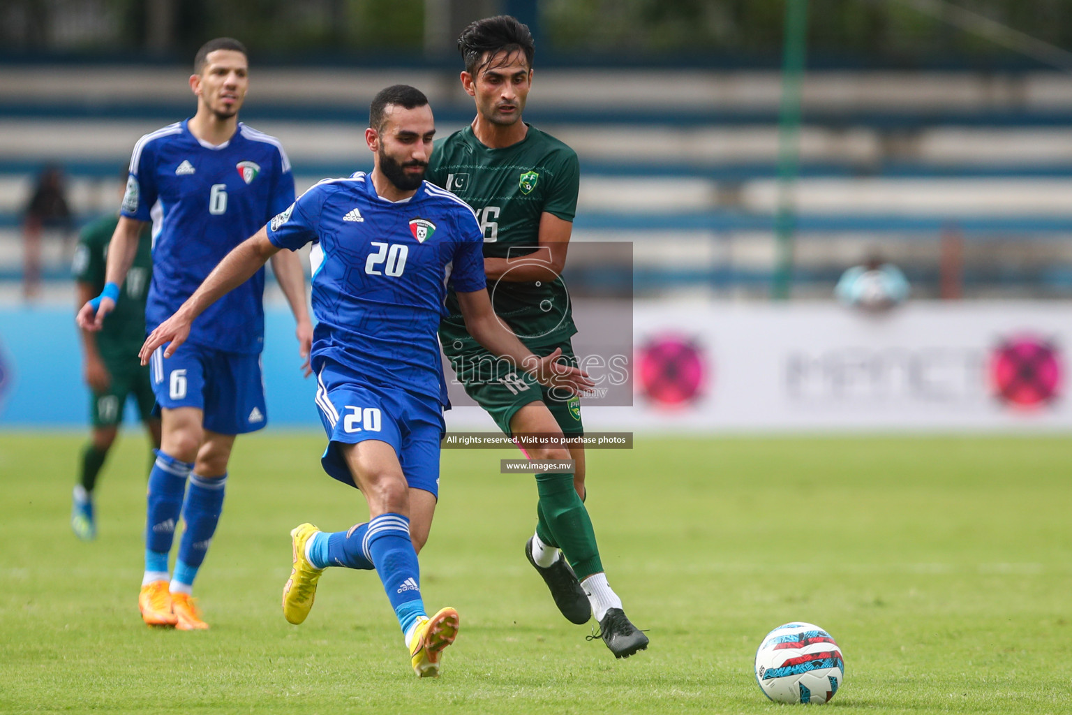 Pakistan vs Kuwait in SAFF Championship 2023 held in Sree Kanteerava Stadium, Bengaluru, India, on Saturday, 24th June 2023. Photos: Nausham Waheed, Hassan Simah / images.mv