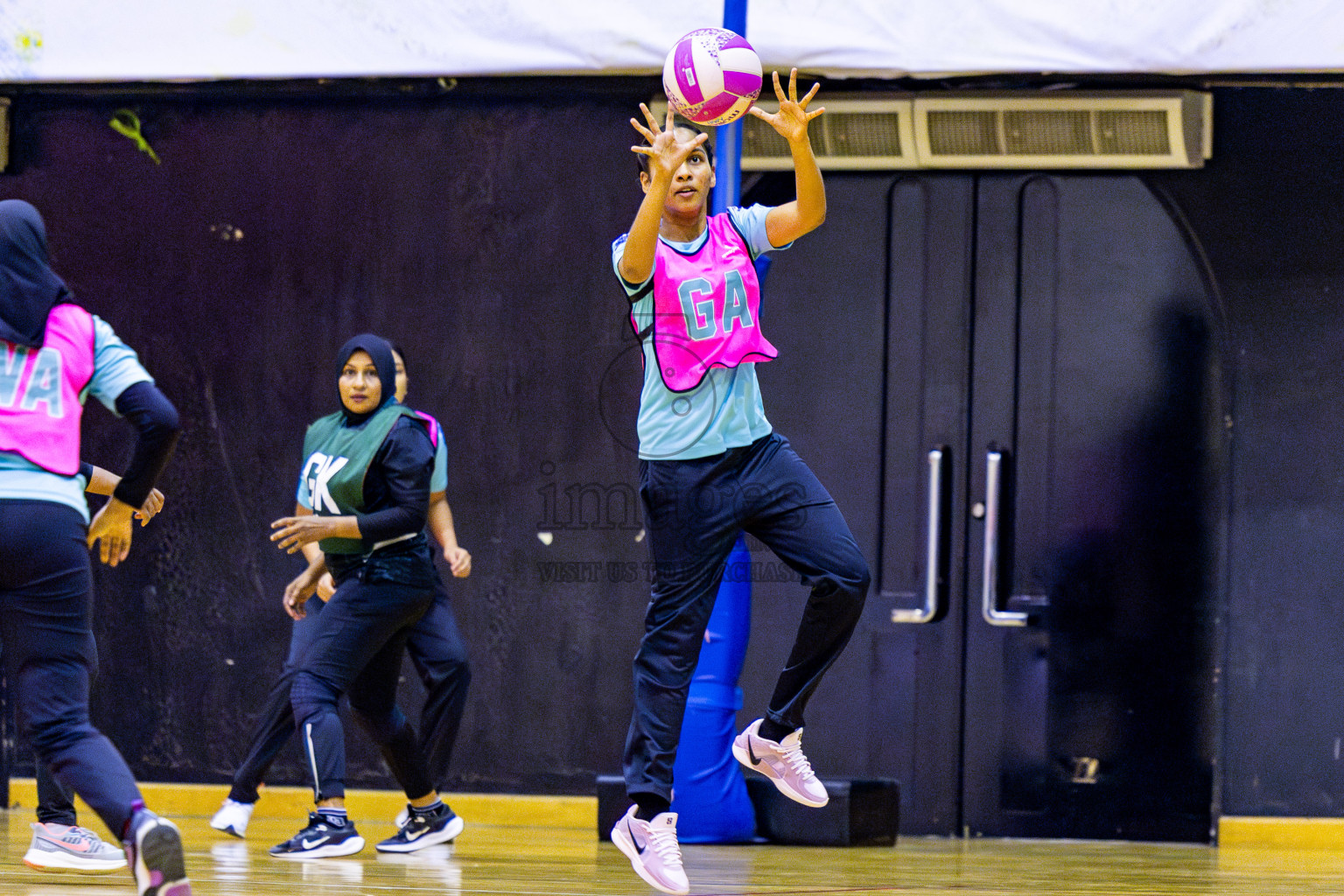 Xenith Sports Club vs MV Netters in Day 10 of National Netball Tournament 2025 held in Social Center at Male', Maldives on Tuesday, 27th May 2025. Photos: Nausham Waheed / images.mv