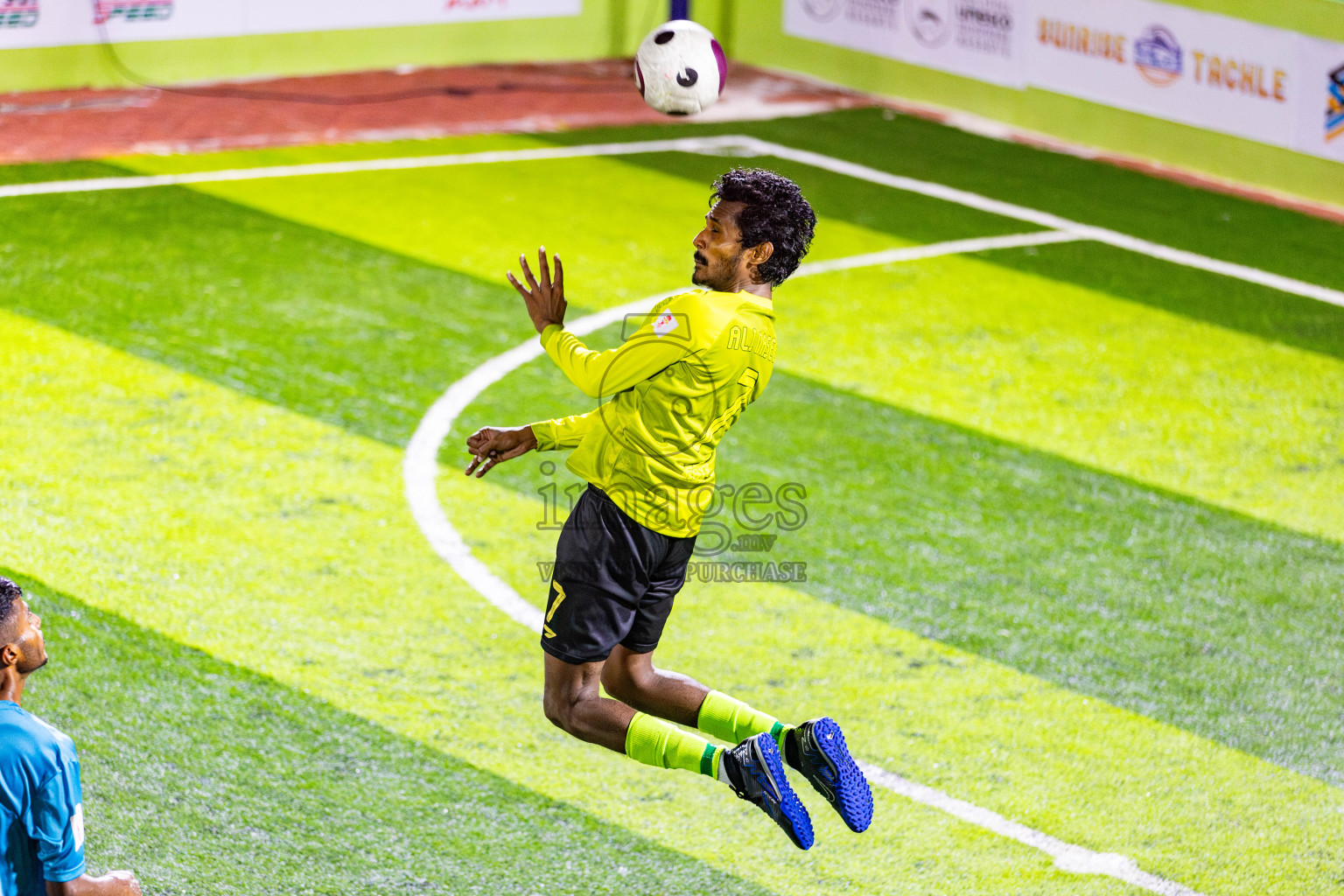 FC Marlins vs Afro SC in Day 5 of Eydhafushi Futsal Cup 2024 was held on Friday, 12th April 2024, in B Eydhafushi, Maldives Photos: Nausham Waheed / images.mv