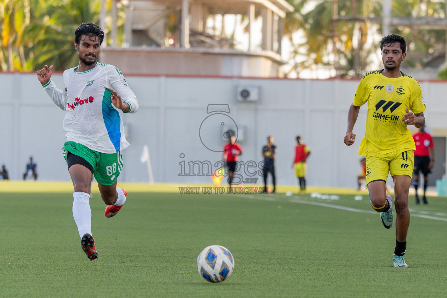 Semi Finals Match 02 Huss Songun FT VS Velaa Sports Club in Day 8 of Eydhafushi Cup 2025 held in Eydhafushi Football Stadium at B. Eydhafushi, Maldives on Saturday, 13th September 2025. Photos: Arif Rasheed / images.mv