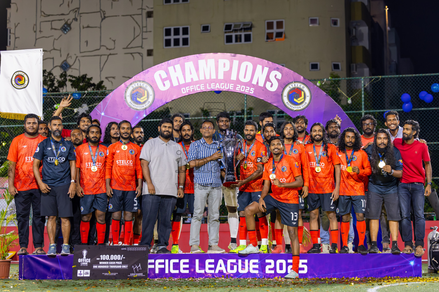 Police Club vs STELCO RC in the Final of Office League 2025 was held on Friday, 9th May 2025 in Hulhumale', Maldives. Photos: Ismail Thoriq / images.mv