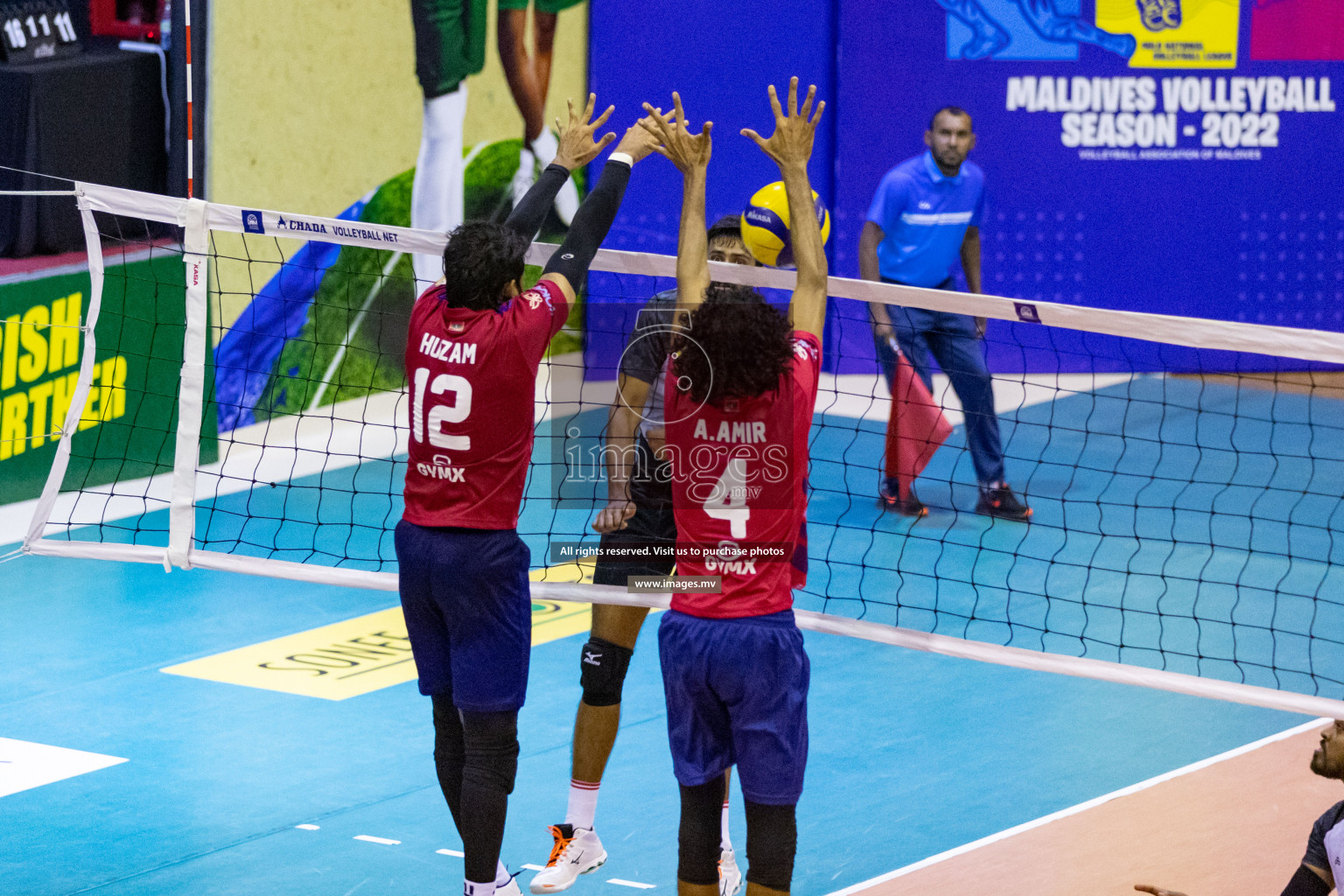 Sports Club City vs Dhivehi Sifainge Club in the Finals of National Volleyball Tournament 2022 on Thursday, 07th July 2022, held in Social Center, Male', Maldives