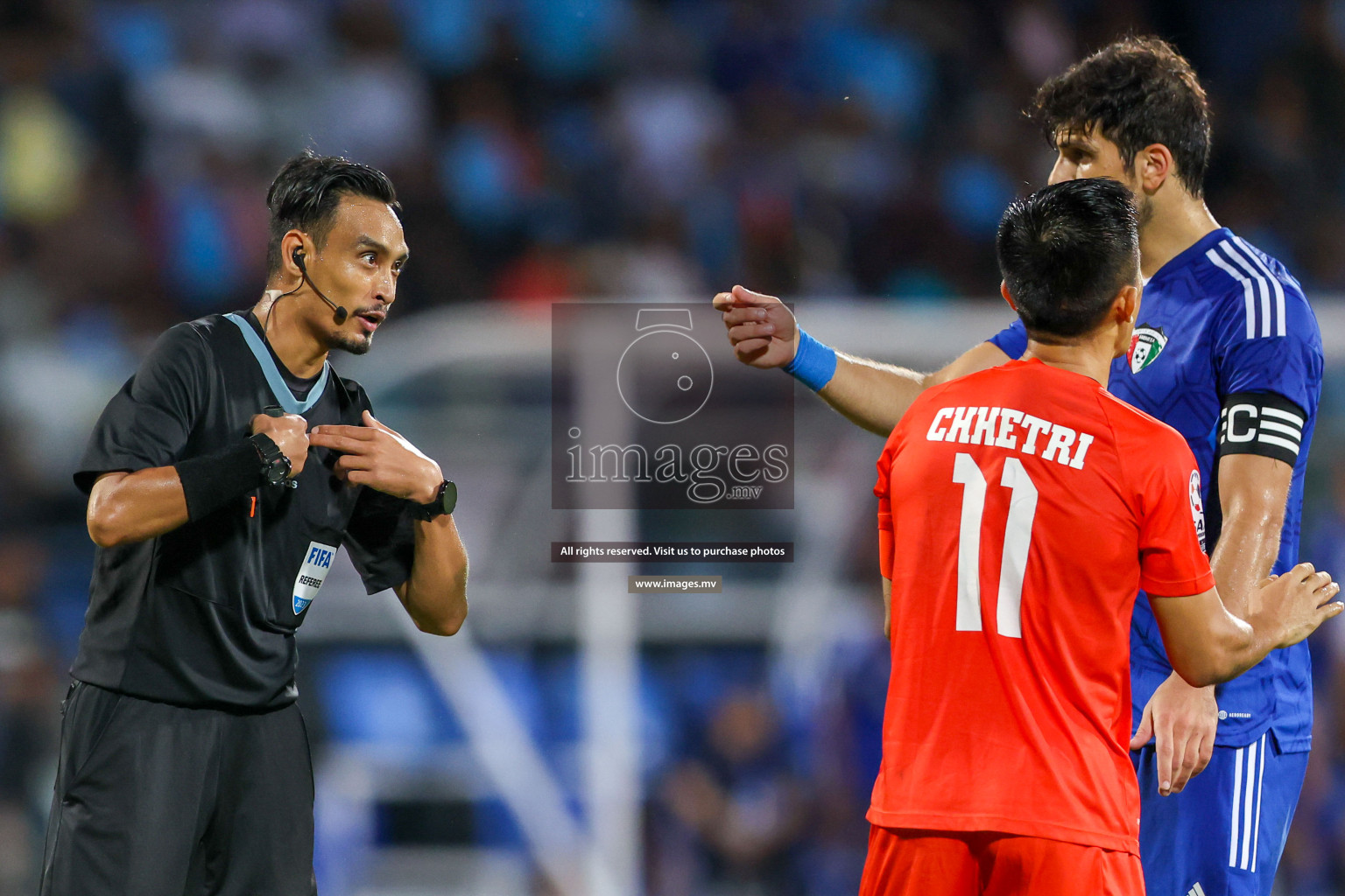 Kuwait vs India in the Final of SAFF Championship 2023 held in Sree Kanteerava Stadium, Bengaluru, India, on Tuesday, 4th July 2023. Photos: Nausham Waheed / images.mv