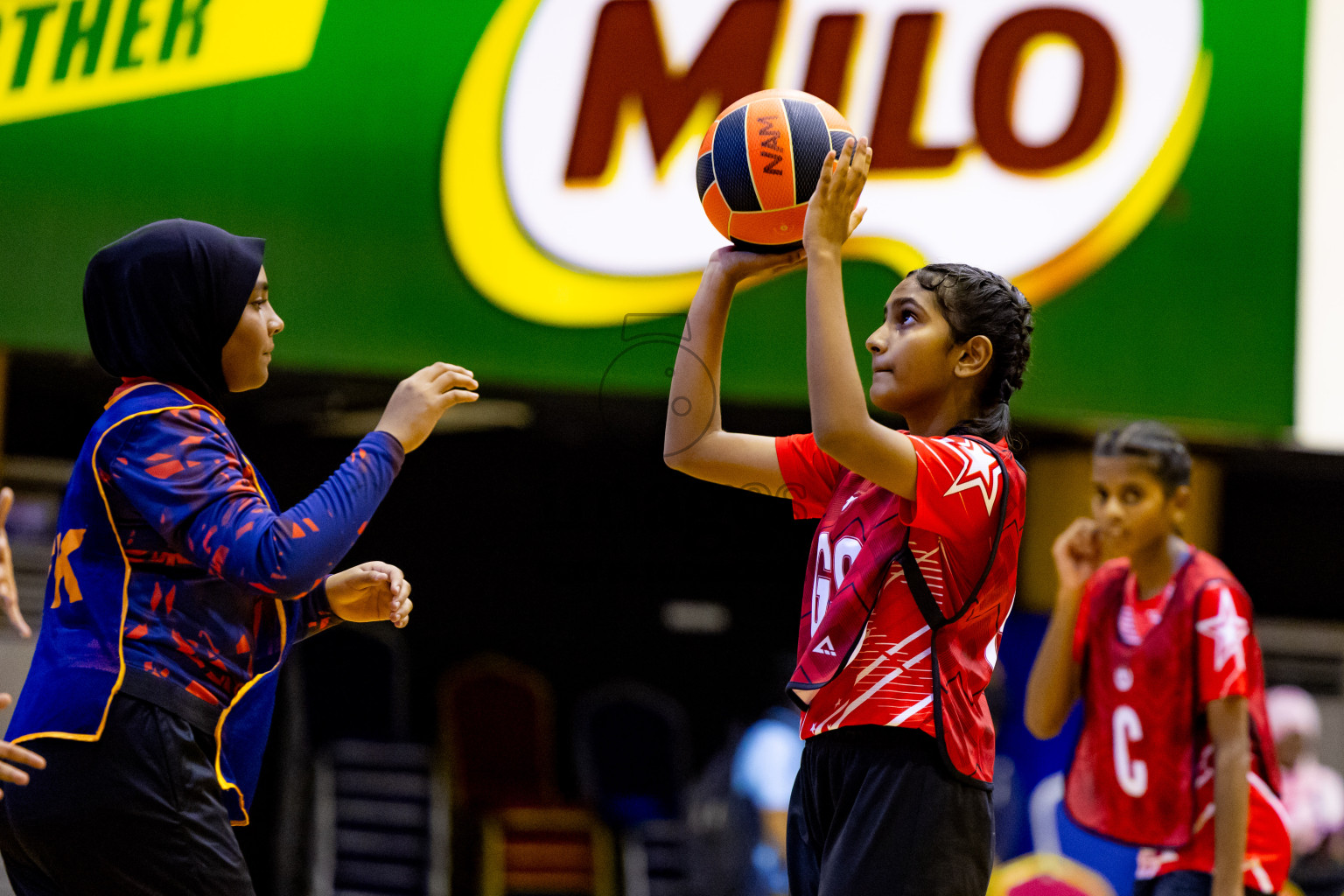 Day 6 of 25th Inter-School Netball Tournament was held in Social Center at Male', Maldives on Thursday, 15th August 2024. Photos: Nausham Waheed / images.mv