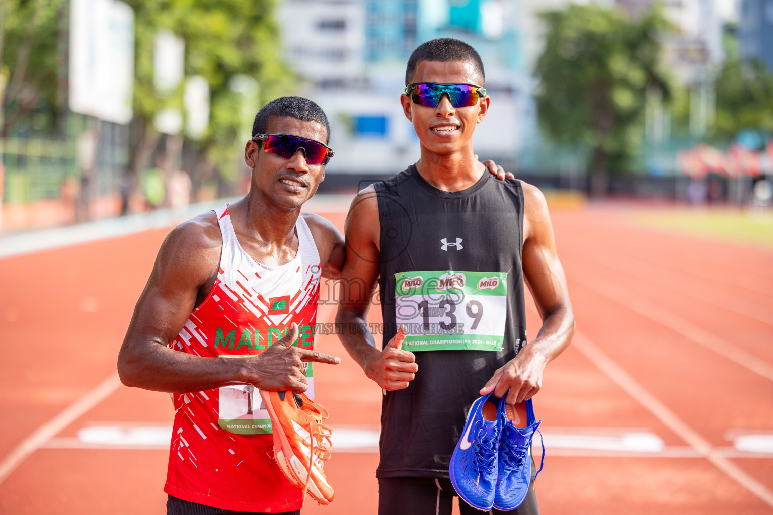 Day 2 of 33rd National Athletics Championship was held in Ekuveni Track at Male', Maldives on Friday, 6th September 2024. Photos: Shuu Abdul Sattar / images.mv