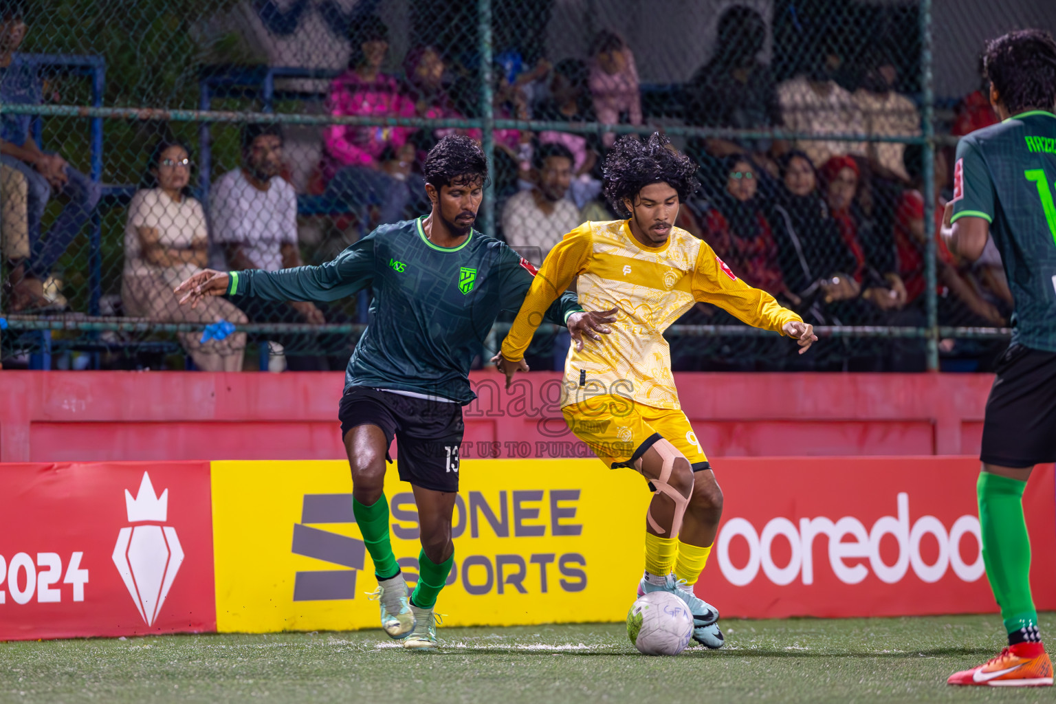 Hulhumale vs Maafannu on Day 36 of Golden Futsal Challenge 2024 was held on Wednesday, 21st February 2024, in Hulhumale', Maldives
Photos: Ismail Thoriq, / images.mv