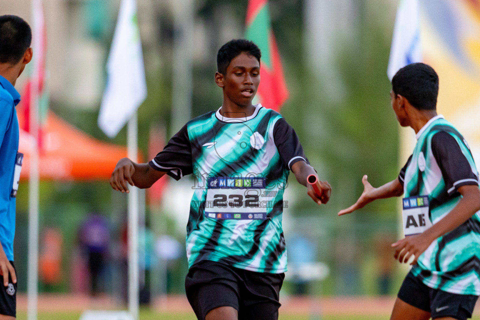 Day 4 of MWSC Interschool Athletics Championships 2024 held in Hulhumale Running Track, Hulhumale, Maldives on Tuesday, 12th November 2024. Photos by: Nausham Waheed / Images.mv