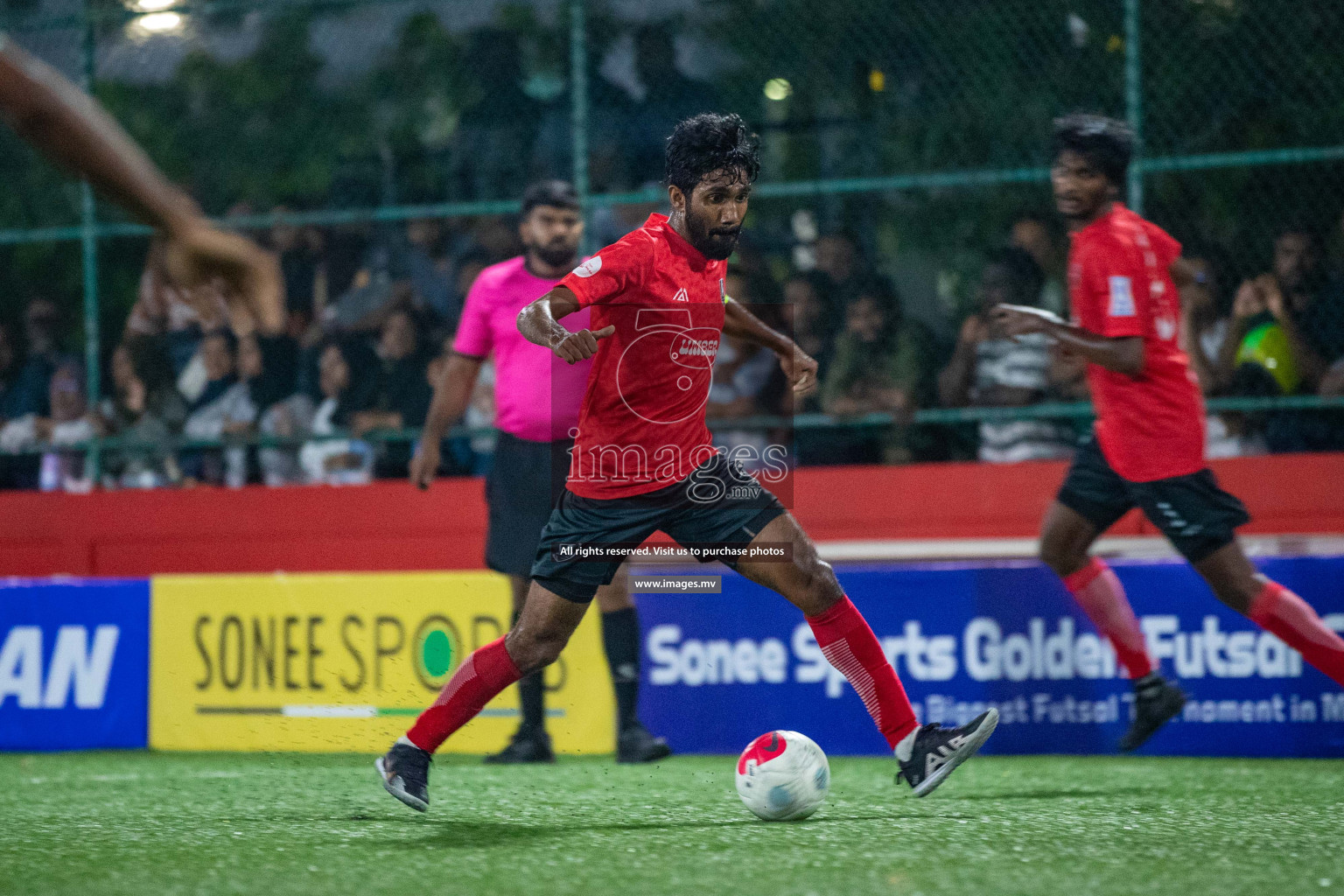 Sh. Kanditheemu vs Sh. Bilehfahi in Day 2 of Golden Futsal Challenge 2023 on 06 February 2023 in Hulhumale, Male, Maldives