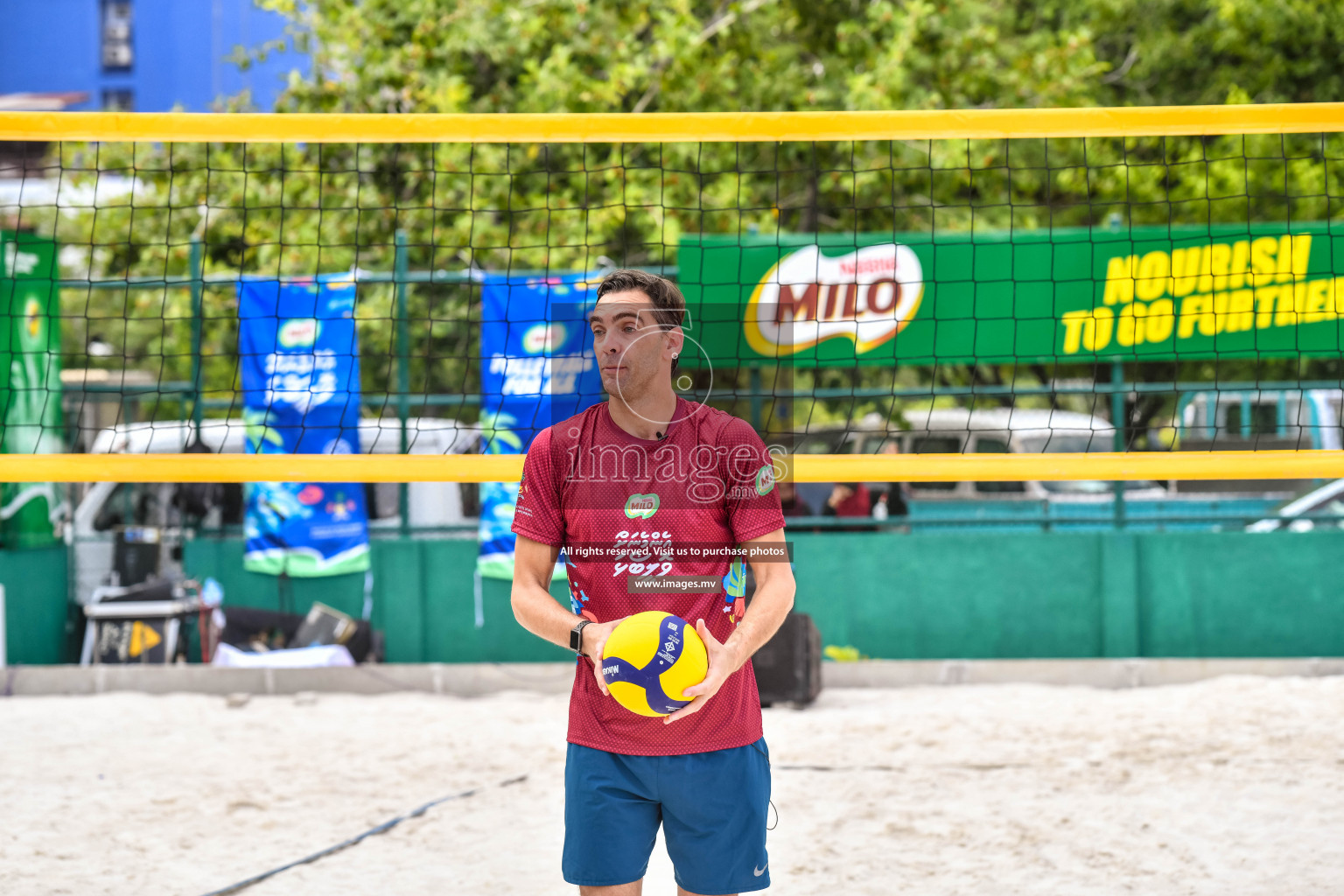 Vollyball players trainning session with Giba Photos by Nausham waheed