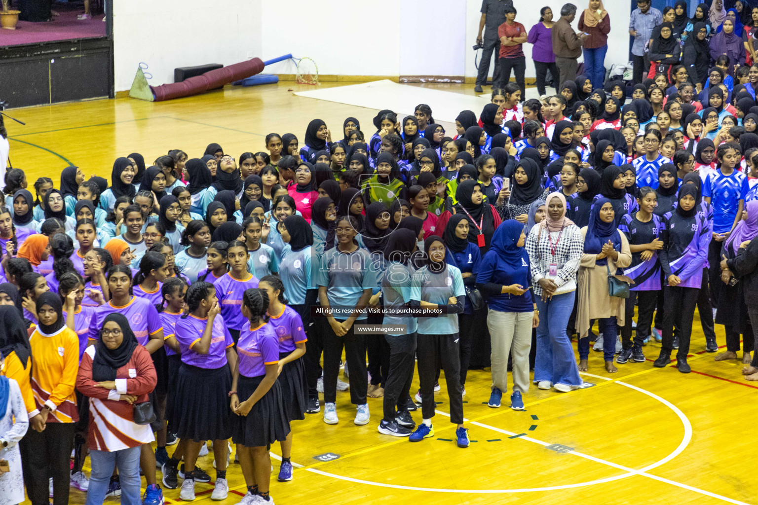 Final of 24th Interschool Netball Tournament 2023 was held in Social Center, Male', Maldives on 7th November 2023. Photos: Nausham Waheed / images.mv