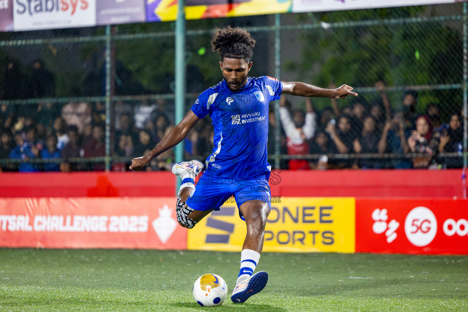 ADh Mandhoo vs AA Mathiveri in zone round Day 30 of Golden Futsal Challenge 2025 was held on Monday , 3rd February 2025, in Hulhumale', Maldives. Photos: Nausham Waheed / images.mv