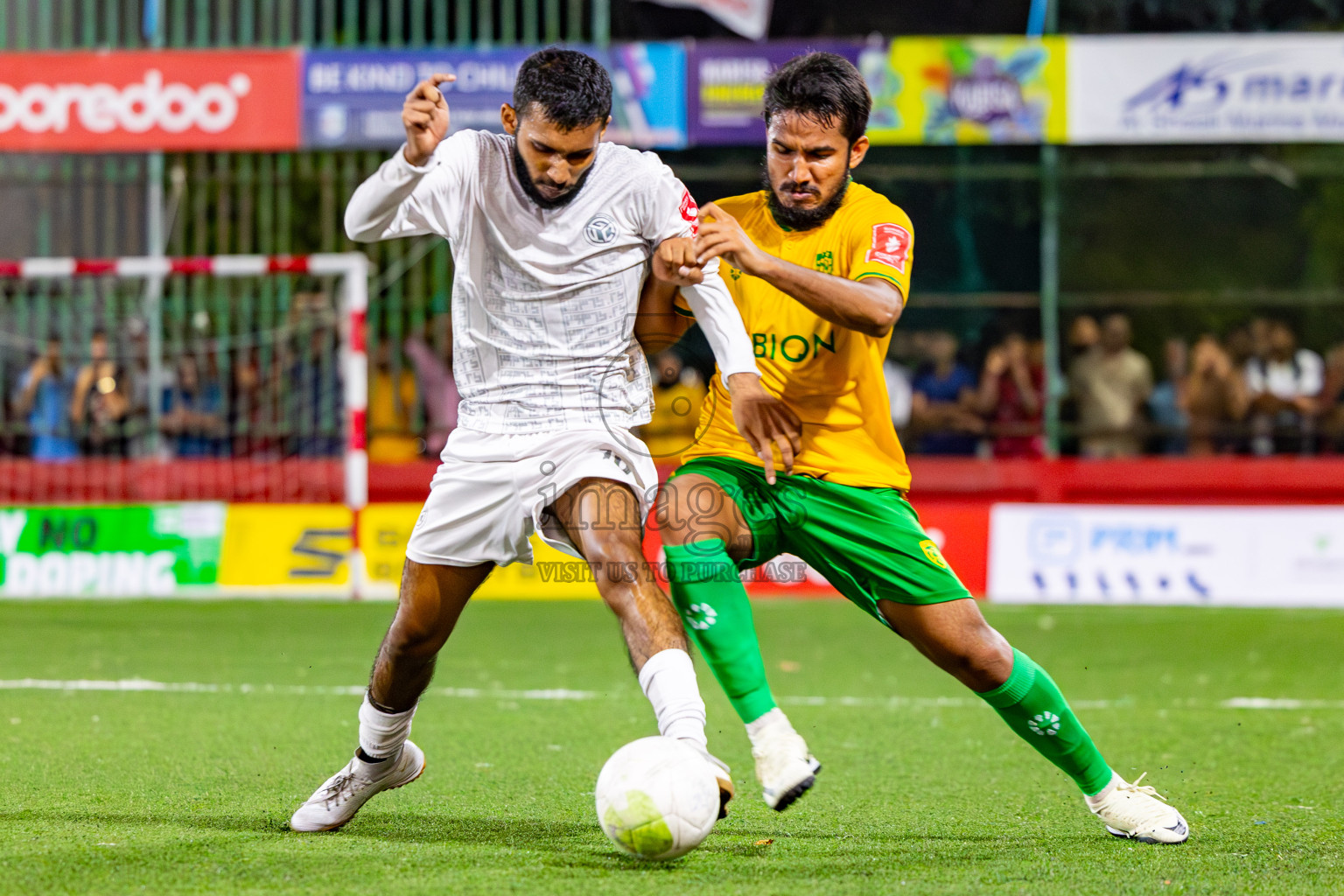 GA Gemanafushi vs GDh Vaadhoo on Day 35 of Golden Futsal Challenge 2024 was held on Tuesday, 20th February 2024, in Hulhumale', Maldives
Photos: Mohamed Mahfooz Moosa, / images.mv