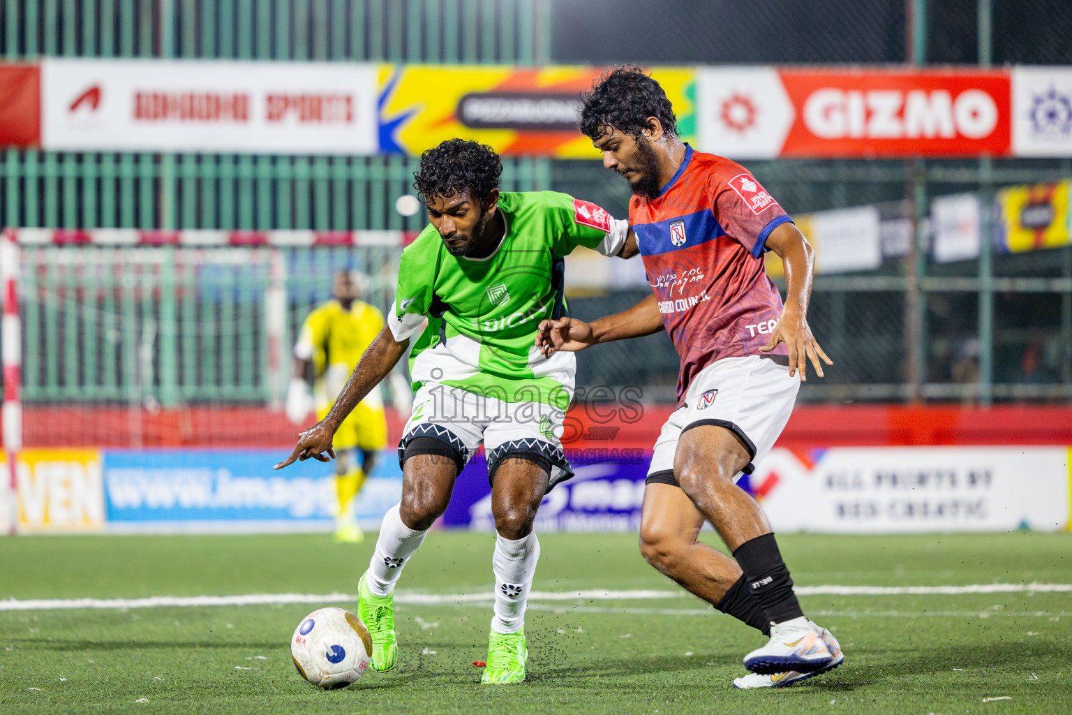 HDh Naivaadhoo vs HDh Nellaidhoo in Day 13 of Golden Futsal Challenge 2025 was held on Friday, 17th January 2025, in Hulhumale', Maldives. Photos: Nausham Waheed / images.mv