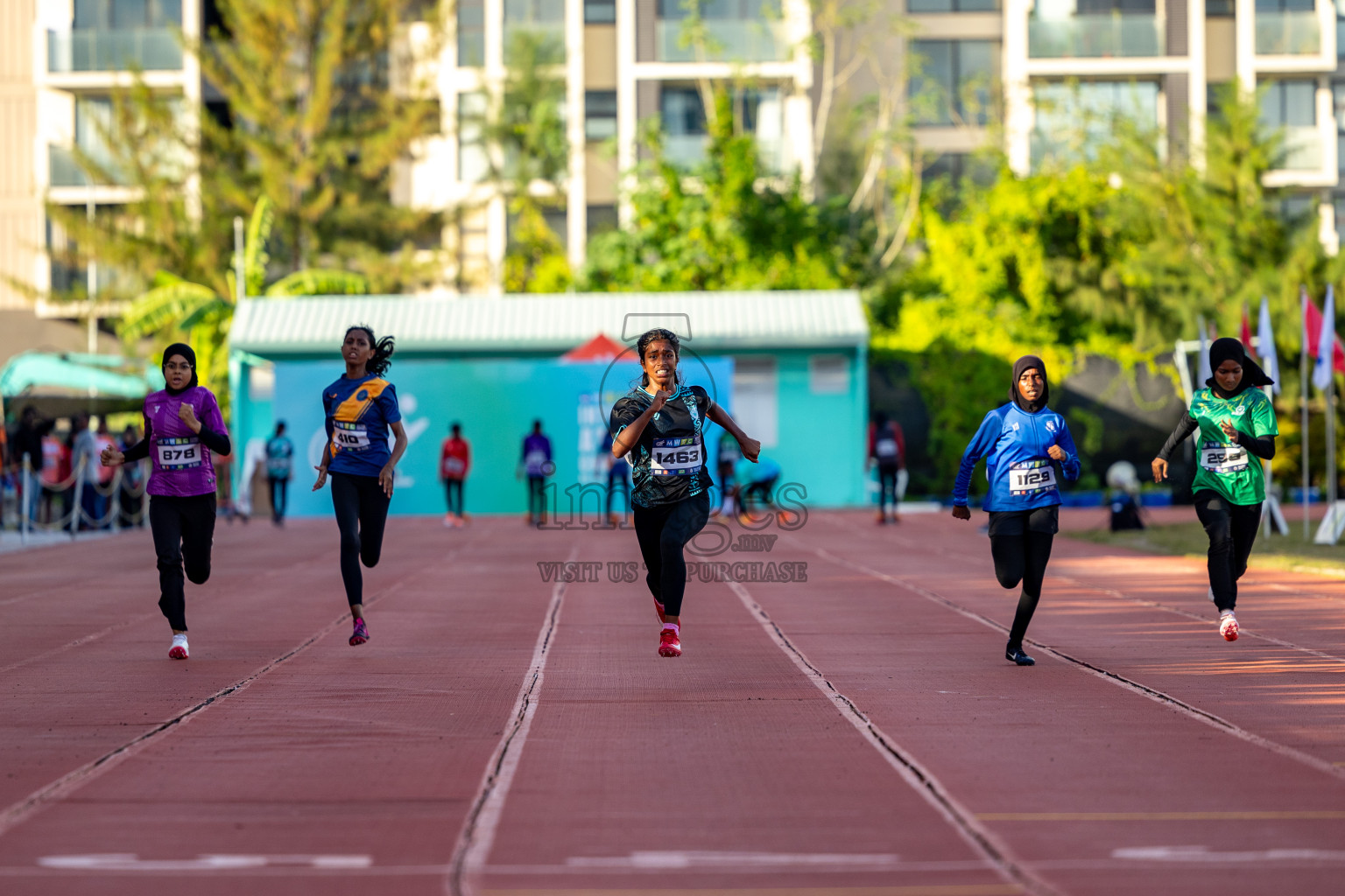 Day 1 of MWSC Interschool Athletics Championships 2024 held in Hulhumale Running Track, Hulhumale, Maldives on Saturday, 9th November 2024. 
Photos by: Hassan Simah / Images.mv