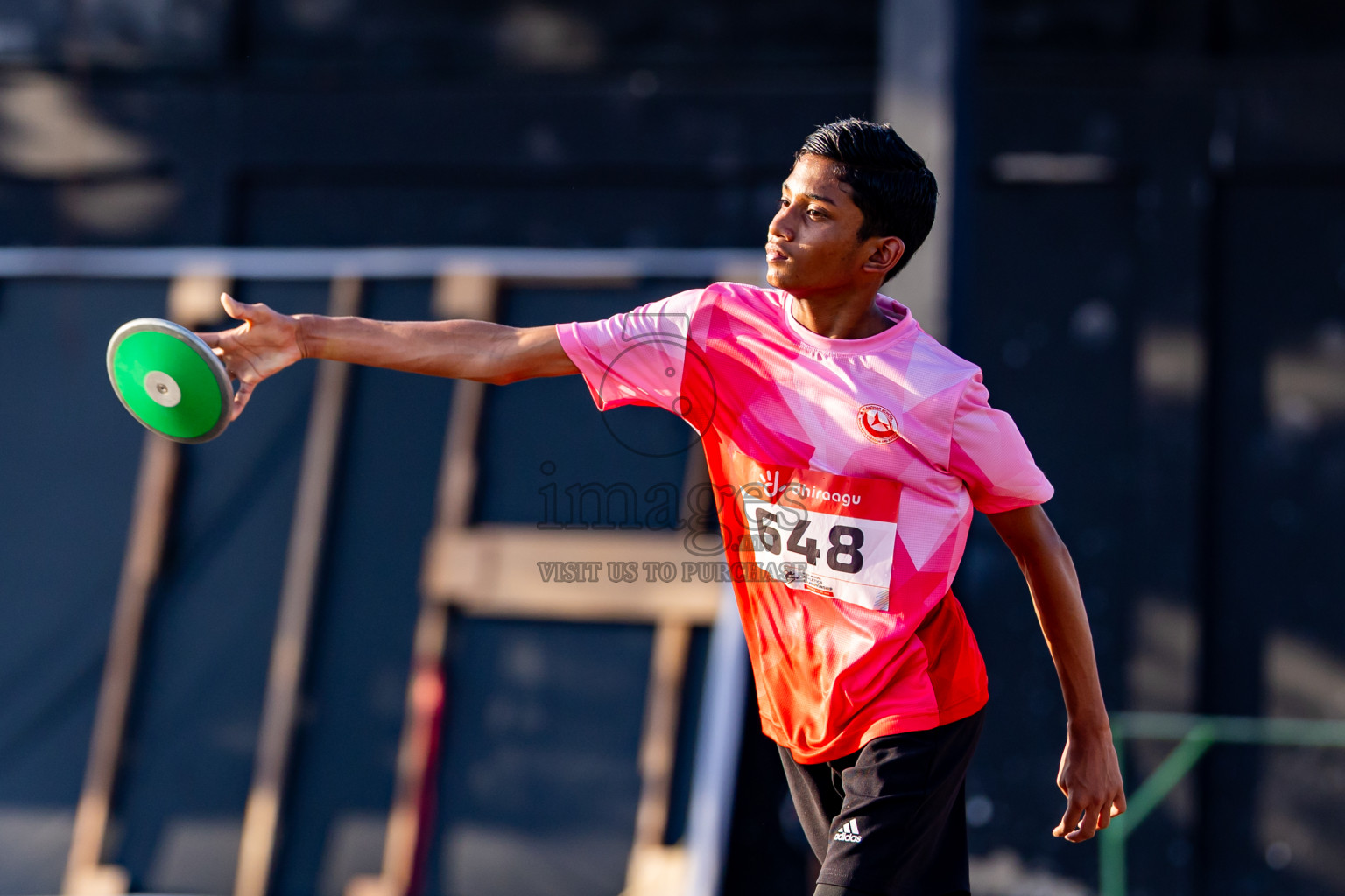 Day 4 of Inter-school Athletics Championship 2025 held in Ekuveni Synthetic Track, Male', Maldives on Thursday, 09th October 2025. Photos by: Nausham Waheed / Images.mv