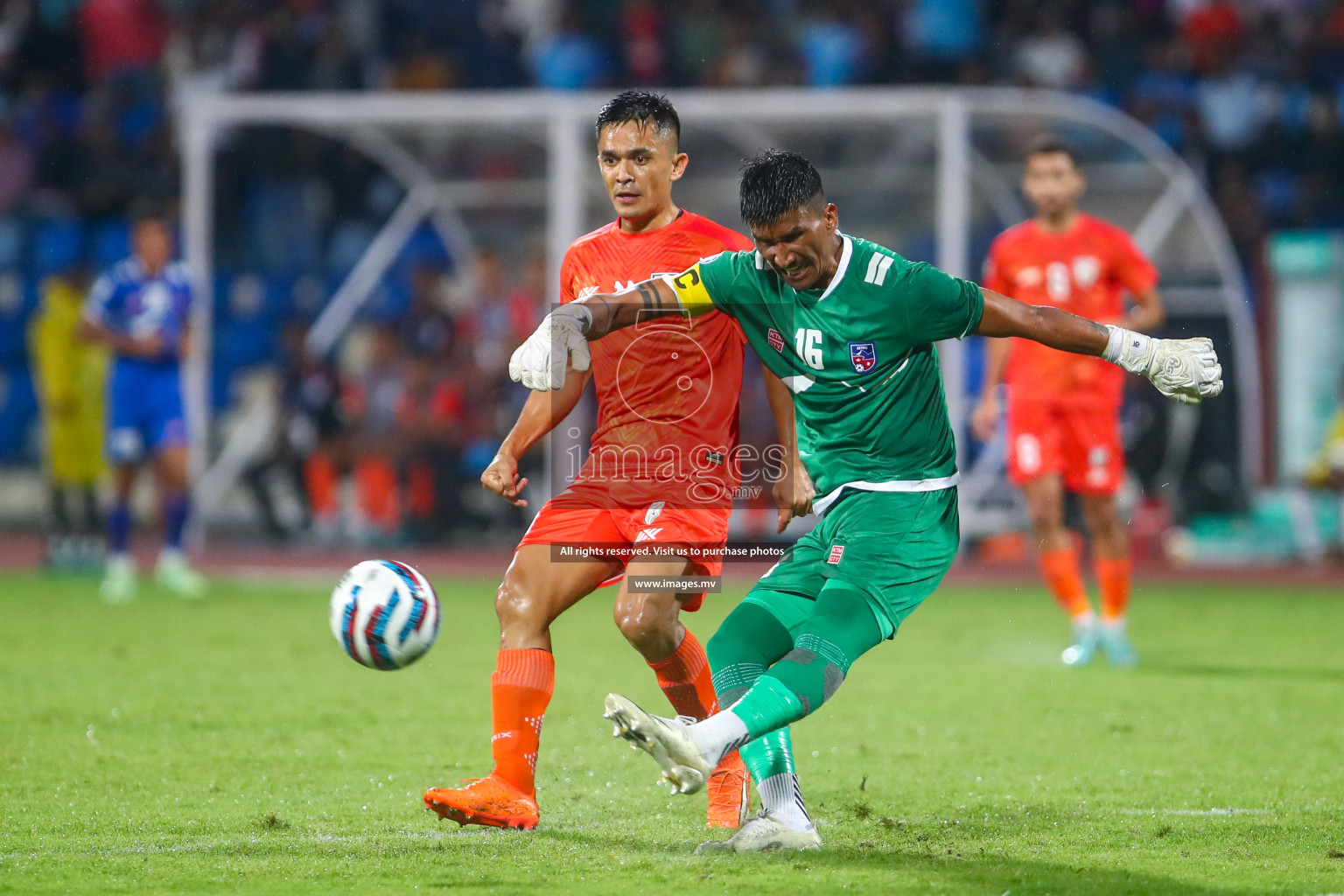 Nepal vs India in SAFF Championship 2023 held in Sree Kanteerava Stadium, Bengaluru, India, on Saturday, 24th June 2023. Photos: Nausham Waheed / images.mv