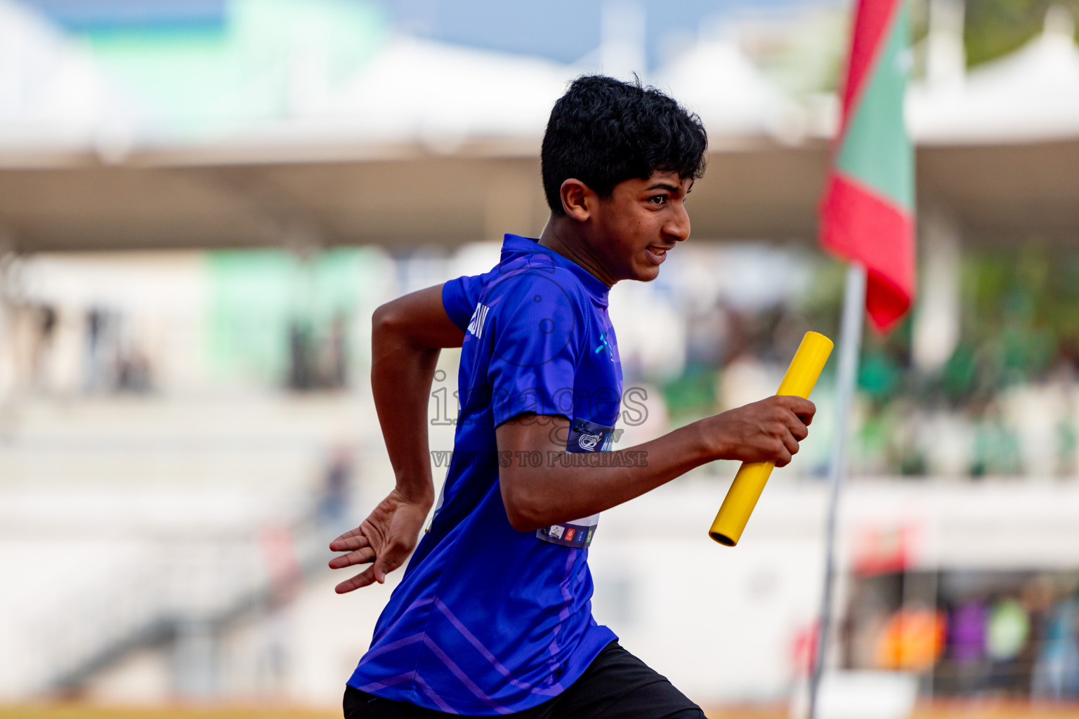 Day 6 of MWSC Interschool Athletics Championships 2024 held in Hulhumale Running Track, Hulhumale, Maldives on Thursday, 14th November 2024. Photos by: Nausham Waheed / Images.mv