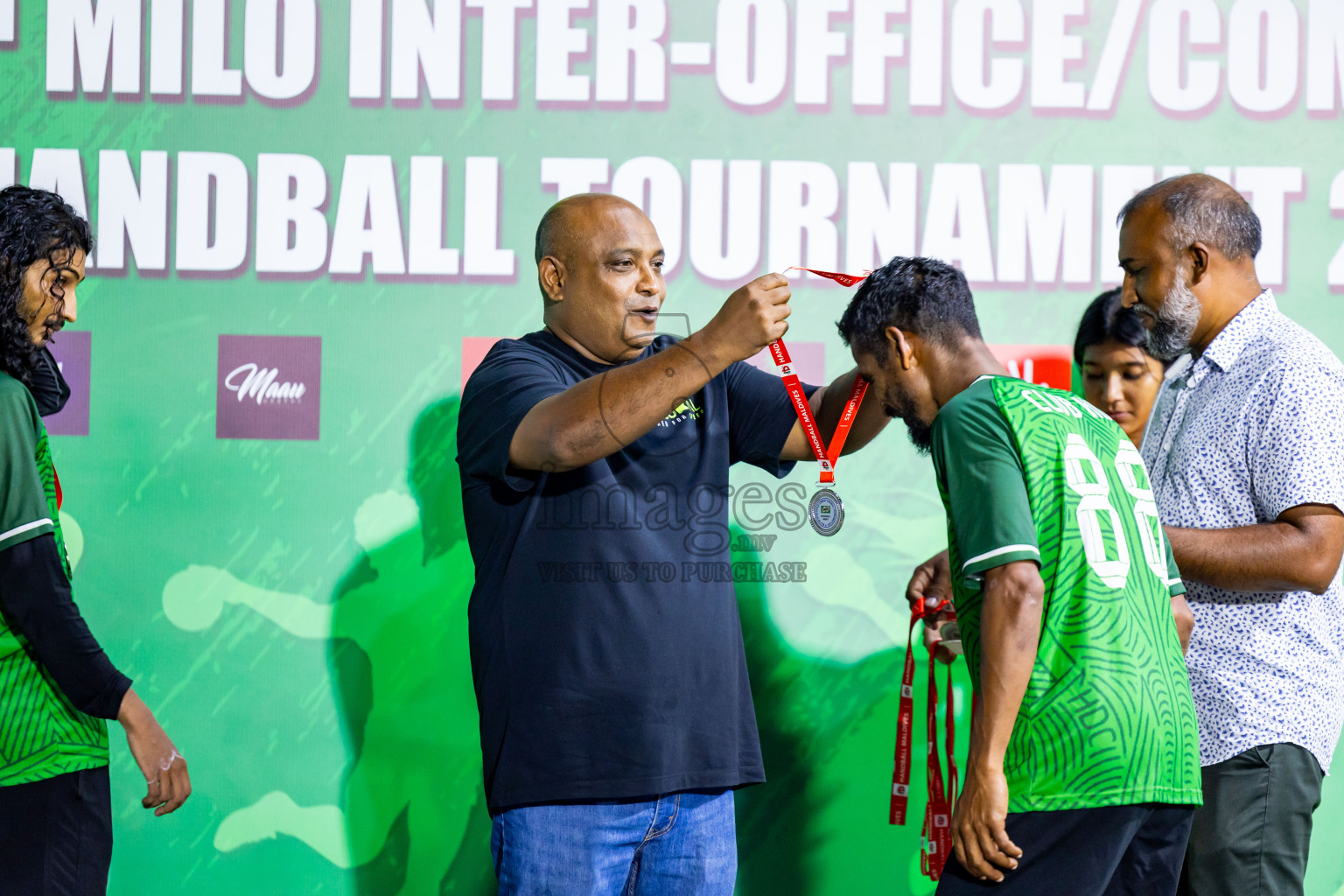 2nd Division Final of 8th Inter-Office/Company Handball Tournament 2024, held in Handball ground, Male', Maldives on Tuesday, 17th September 2024 Photos: Nausham Waheed/ Images.mv