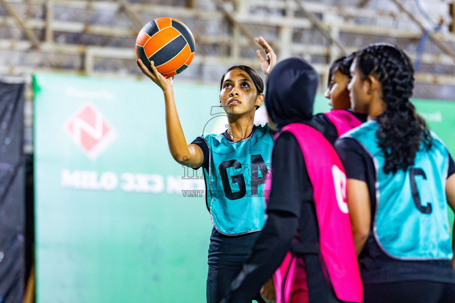 Final of MILO 3x3 Netball Challenge 2024 was held in Ekuveni Netball Court at Male', Maldives on Thursday, 20th March 2024. Photos: Nausham Waheed / images.mv