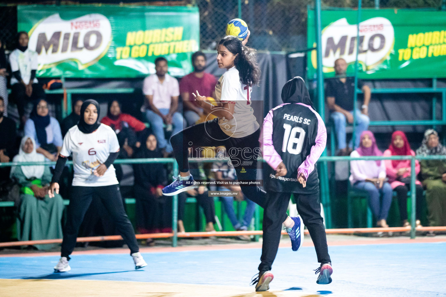 Day 5 of 6th MILO Handball Maldives Championship 2023, held in Handball ground, Male', Maldives on Friday, 24th May 2023 Photos: Shuu Abdul Sattar/ Images.mv