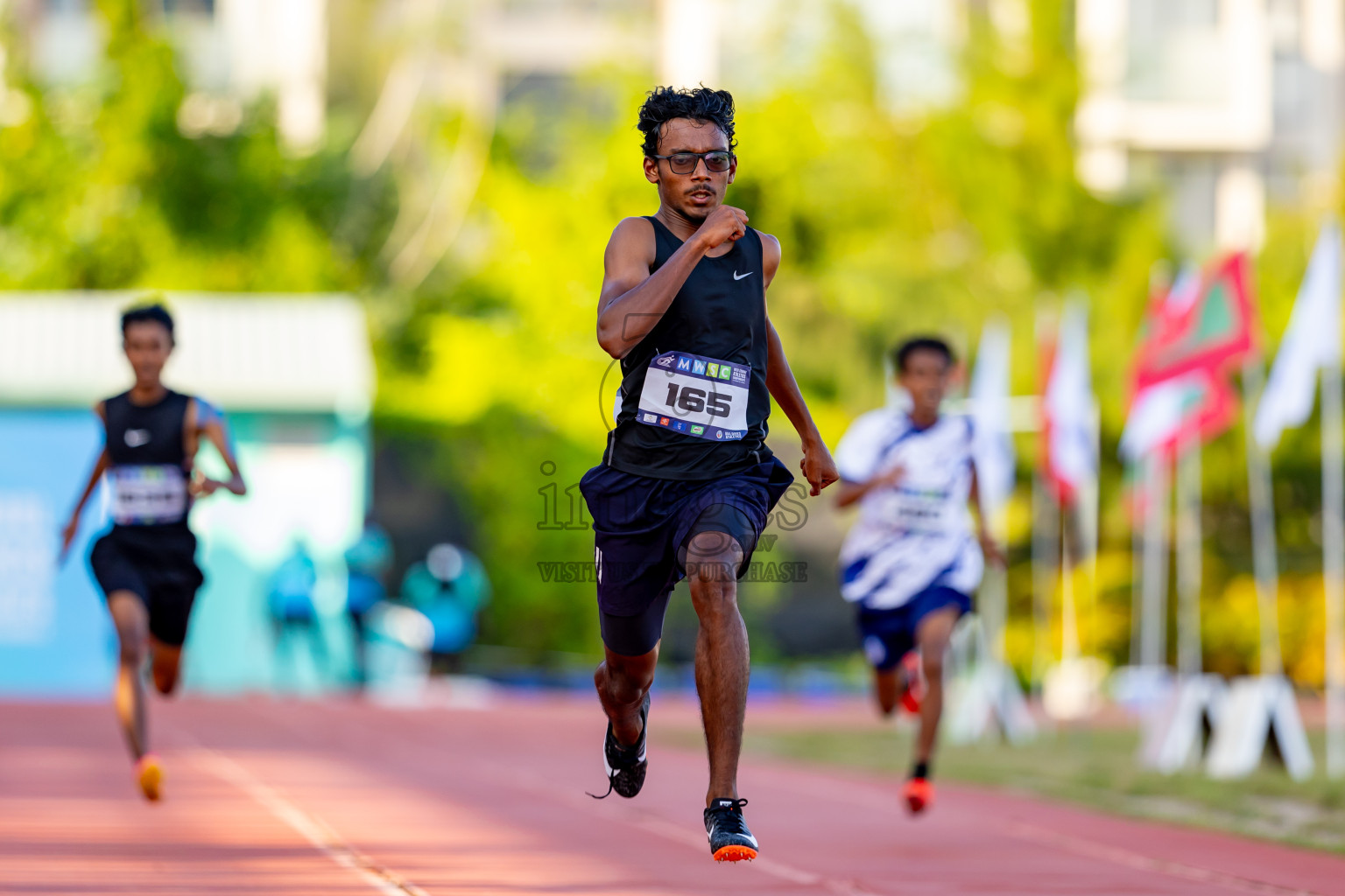 Day 4 of MWSC Interschool Athletics Championships 2024 held in Hulhumale Running Track, Hulhumale, Maldives on Tuesday, 12th November 2024. Photos by: Nausham Waheed / Images.mv