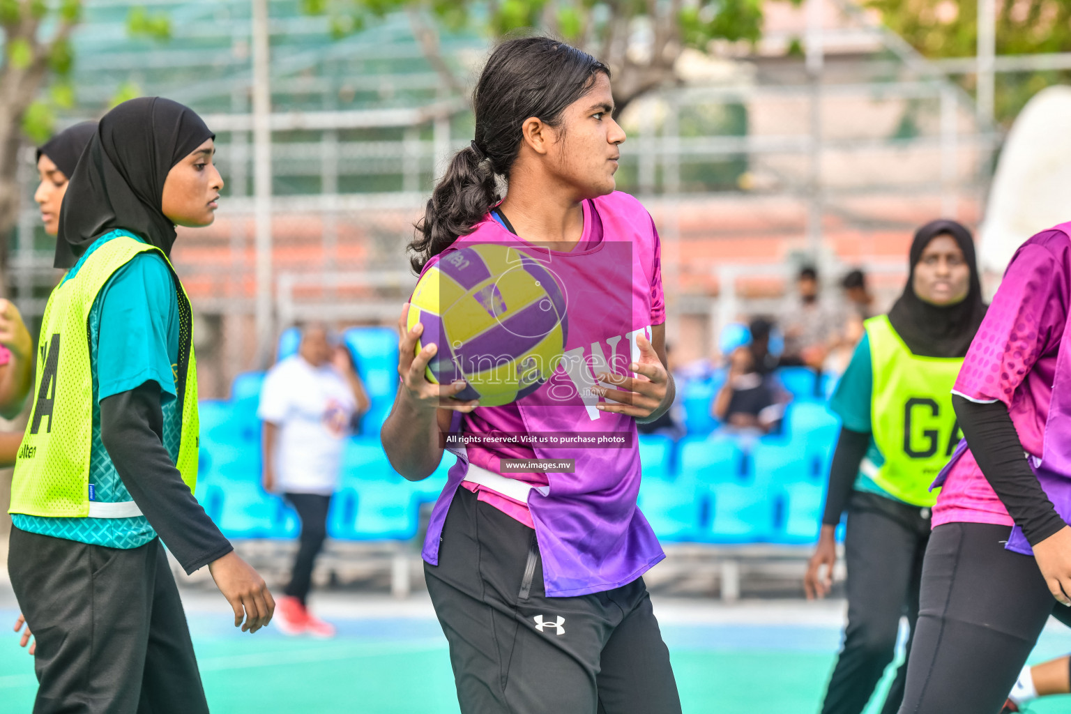 Day 13 of Junior Netball Championship 2022 held in Male', Maldives. Photos by Nausham Waheed