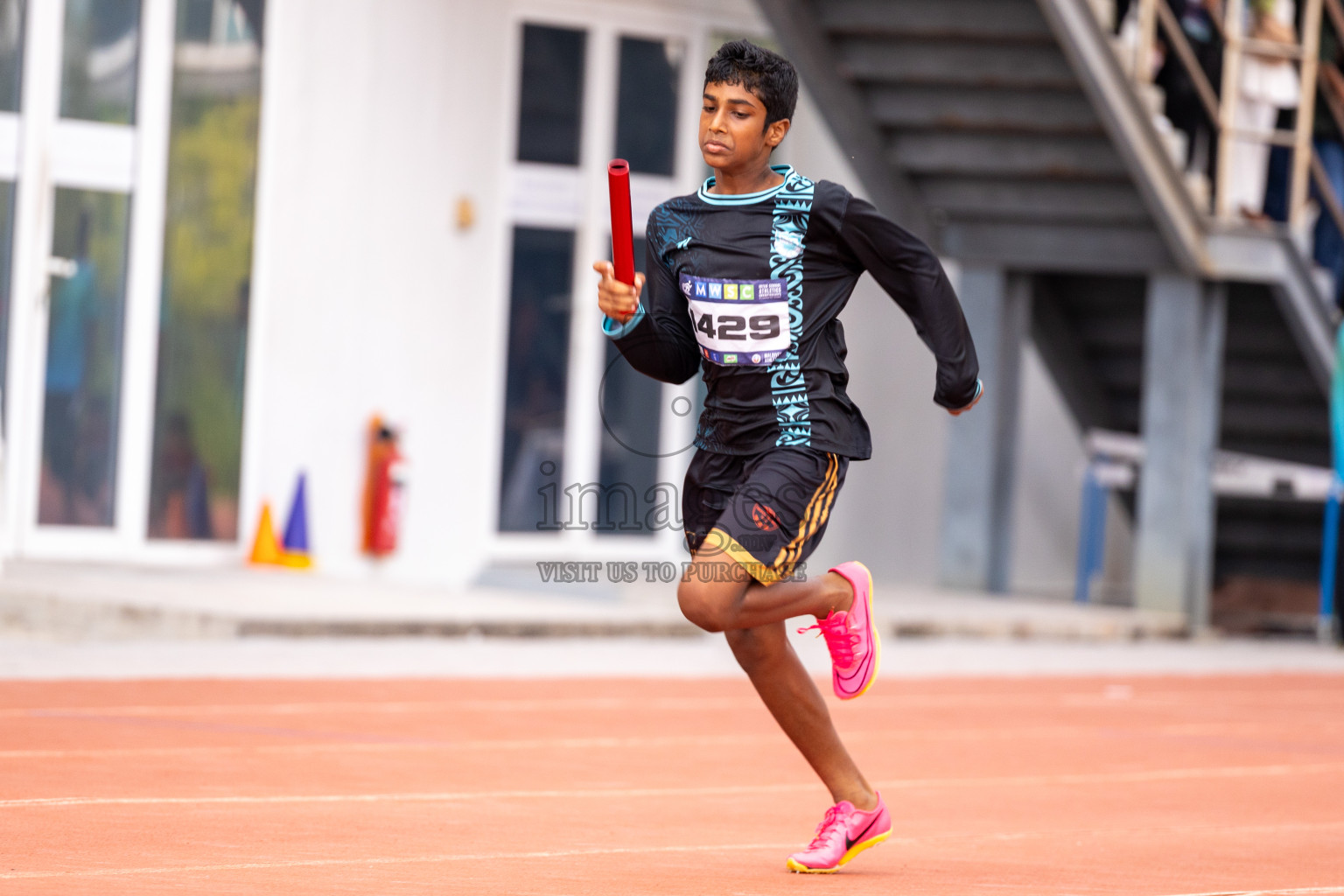 Day 6 of MWSC Interschool Athletics Championships 2024 held in Hulhumale Running Track, Hulhumale, Maldives on Thursday, 14th November 2024. Photos by: Ismail Thoriq / Images.mv