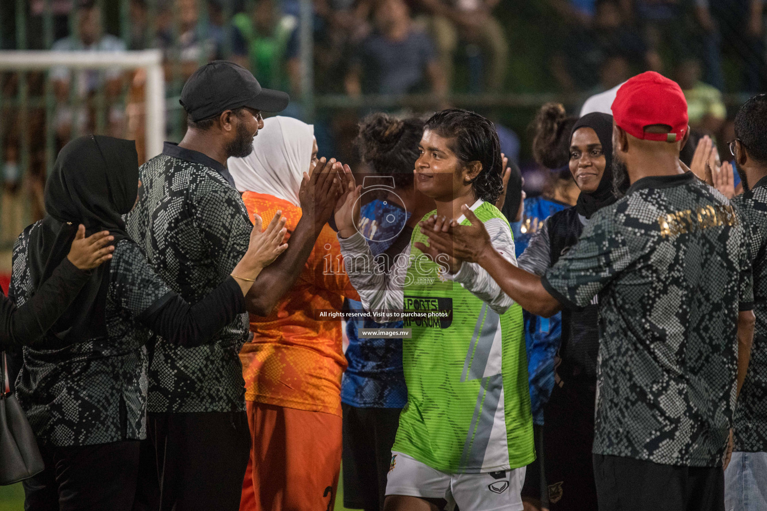 Ports Limited vs WAMCO - in the Finals 18/30 Women's Futsal Fiesta 2021 held in Hulhumale, Maldives on 18 December 2021. Photos by Nausham Waheed & Shuu Abdul Sattar