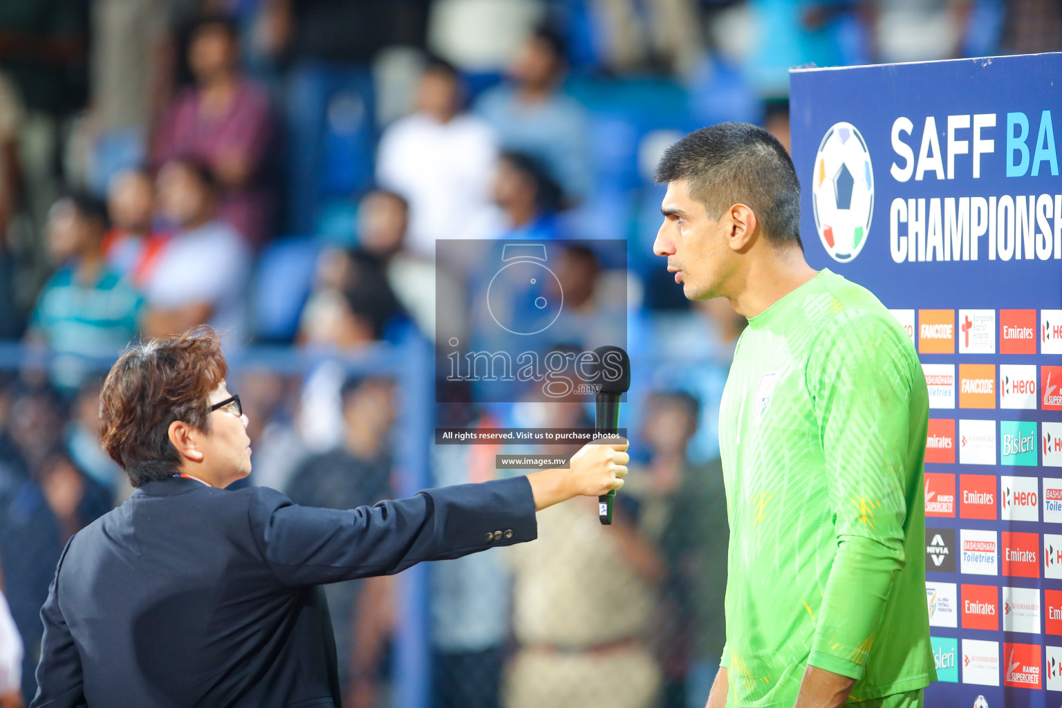 Lebanon vs India in the Semi-final of SAFF Championship 2023 held in Sree Kanteerava Stadium, Bengaluru, India, on Saturday, 1st July 2023. Photos: Nausham Waheed, Hassan Simah / images.mv