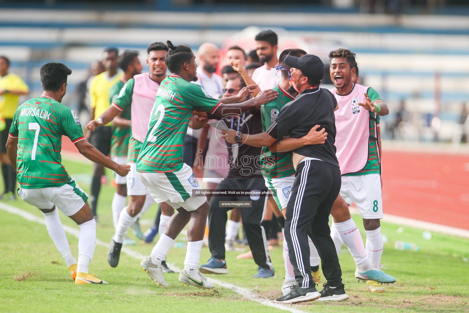 Bangladesh vs Maldives in SAFF Championship 2023 held in Sree Kanteerava Stadium, Bengaluru, India, on Saturday, 25th June 2023. Photos: Nausham Waheed, Hassan Simah / images.mv