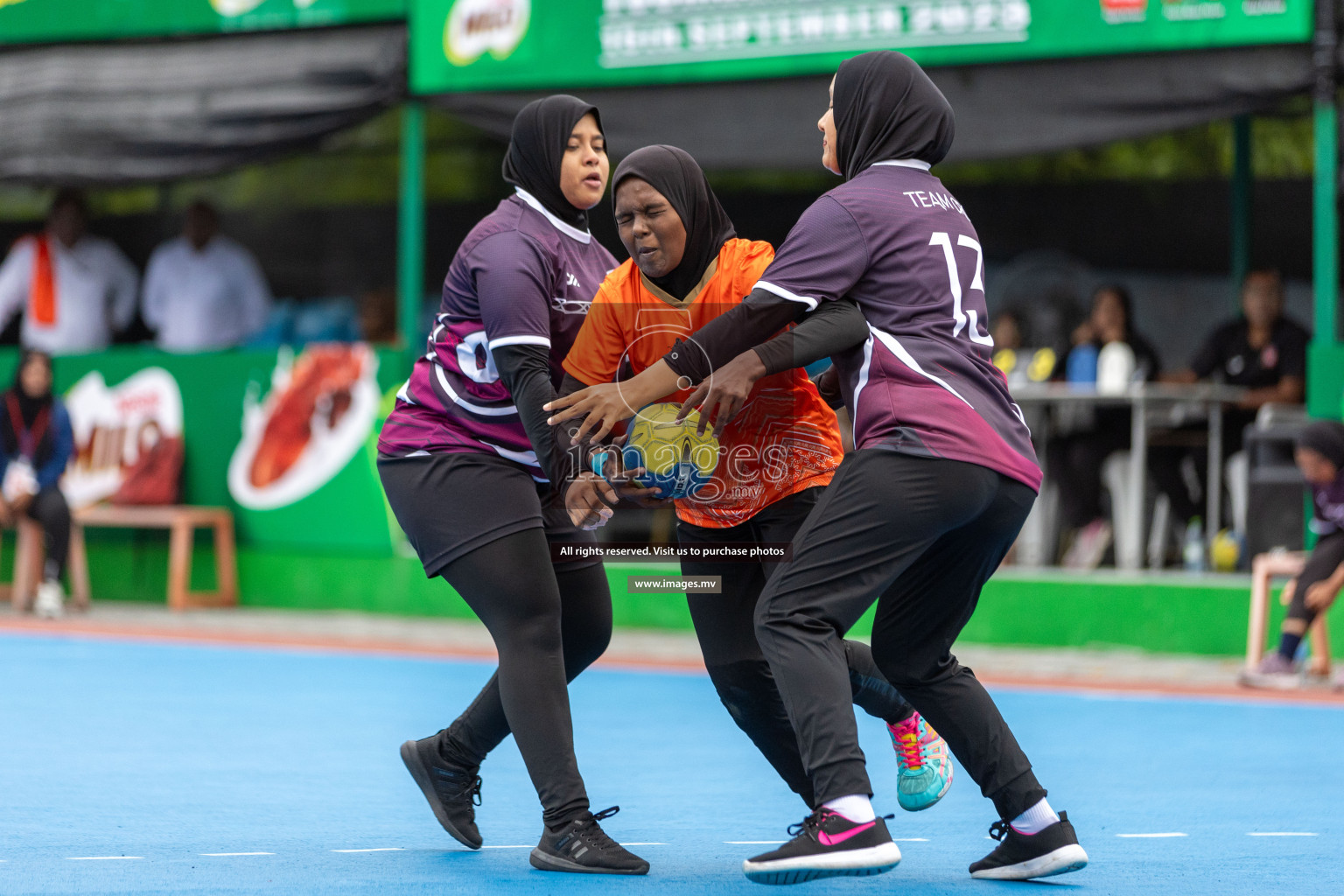 Day 5 of 7th Inter-Office/Company Handball Tournament 2023, held in Handball ground, Male', Maldives on Tuesday, 19th September 2023 Photos: Nausham Waheed/ Images.mv