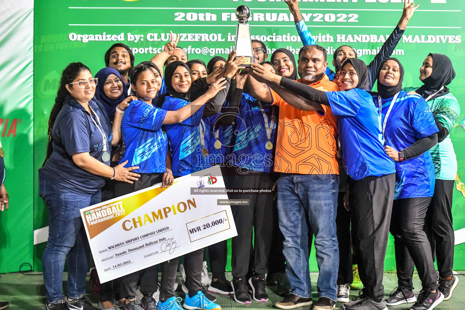 Final of Milo 6th Inter Office Handball Tournament 2022 - Photos by Nausham Waheed