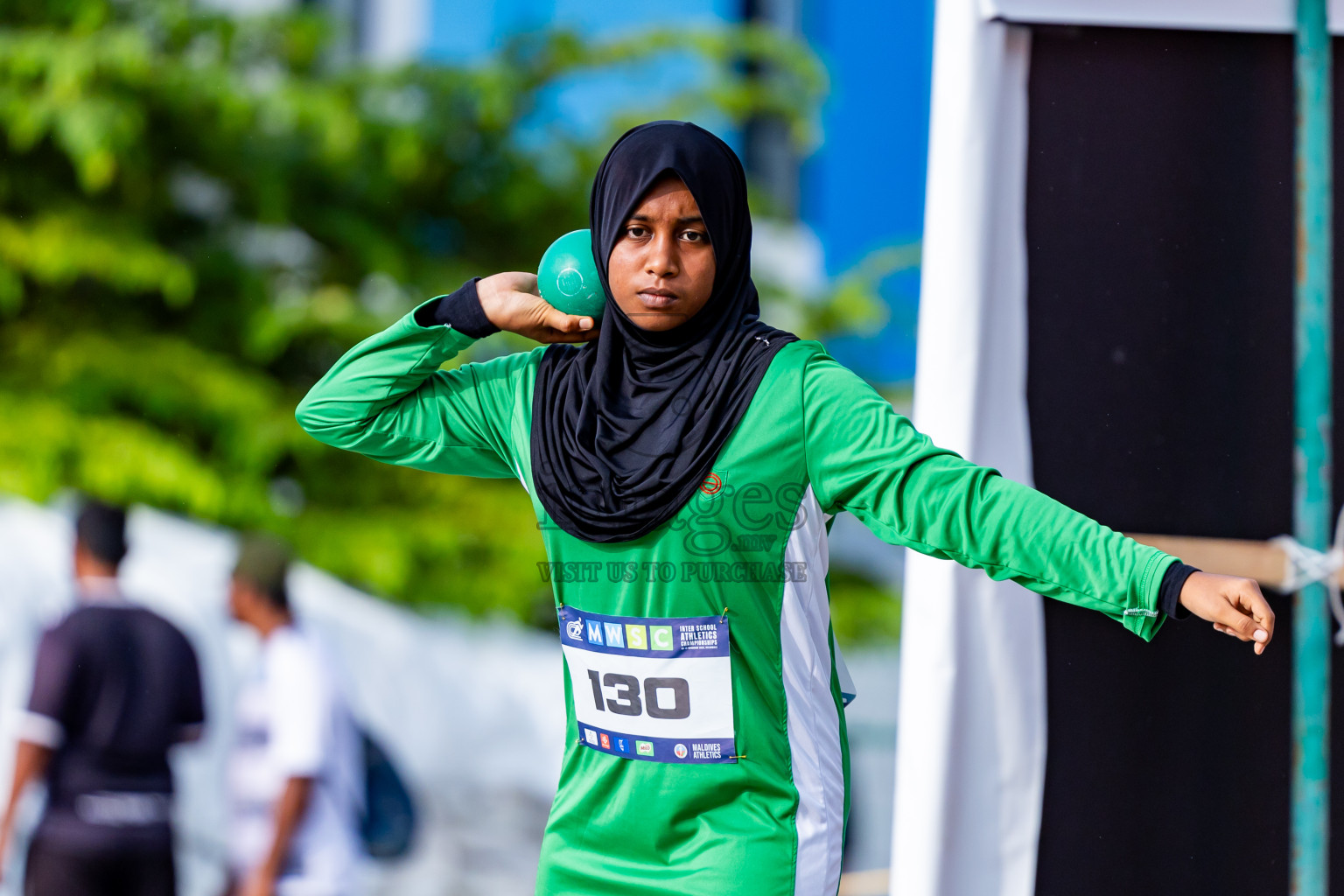 Day 3 of MWSC Interschool Athletics Championships 2024 held in Hulhumale Running Track, Hulhumale, Maldives on Monday, 11th November 2024. Photos by:  Nausham Waheed / Images.mv