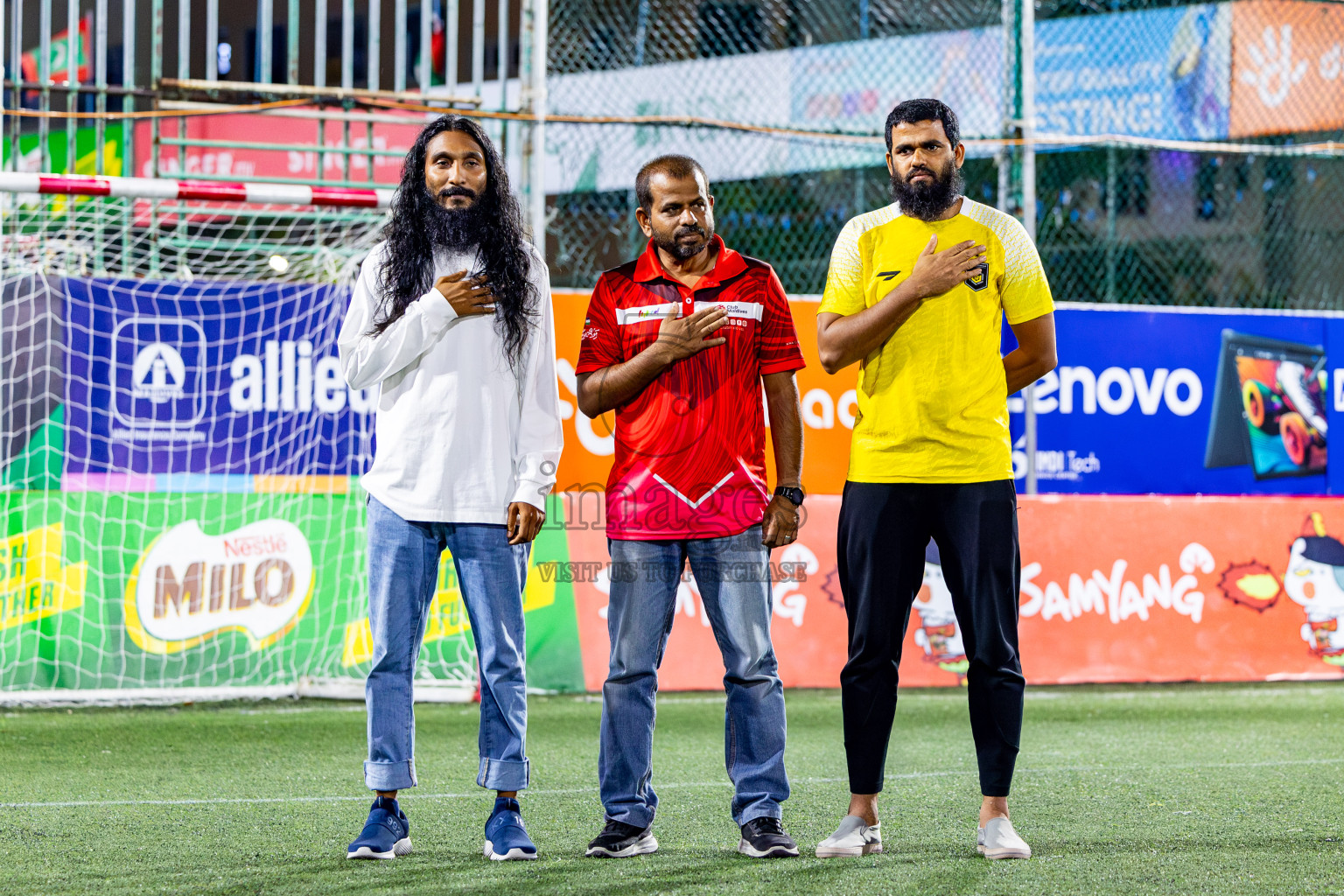 Dhiraagu vs RRC in Quarter Finals of Club Maldives Cup 2024 held in Rehendi Futsal Ground, Hulhumale', Maldives on Friday, 11th October 2024. Photos: Nausham Waheed / images.mv