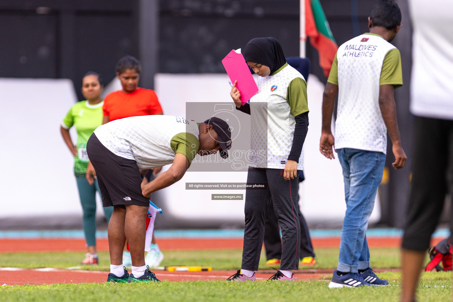 Day 2 of National Athletics Championship 2023 was held in Ekuveni Track at Male', Maldives on Friday, 24th November 2023. Photos: Nausham Waheed / images.mv