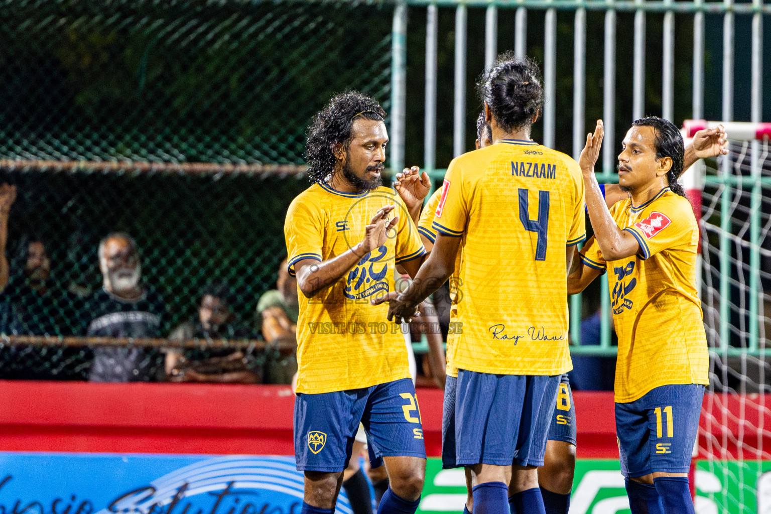 Mahchangoalhi vs Maafannu in zone round on Day 31 of Golden Futsal Challenge 2025 was held on Tuesday , 4th February 2025, in Hulhumale', Maldives. Photos: Nausham Waheed / images.mv