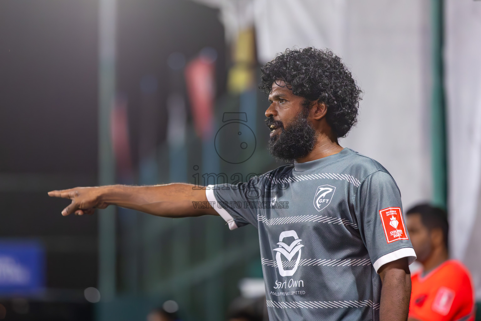 K Gaafaru vs Dhandimgu in Round of 16 on Day 40 of Golden Futsal Challenge 2024 which was held on Tuesday, 27th February 2024, in Hulhumale', Maldives Photos: Ismail Thoriq / images.mv