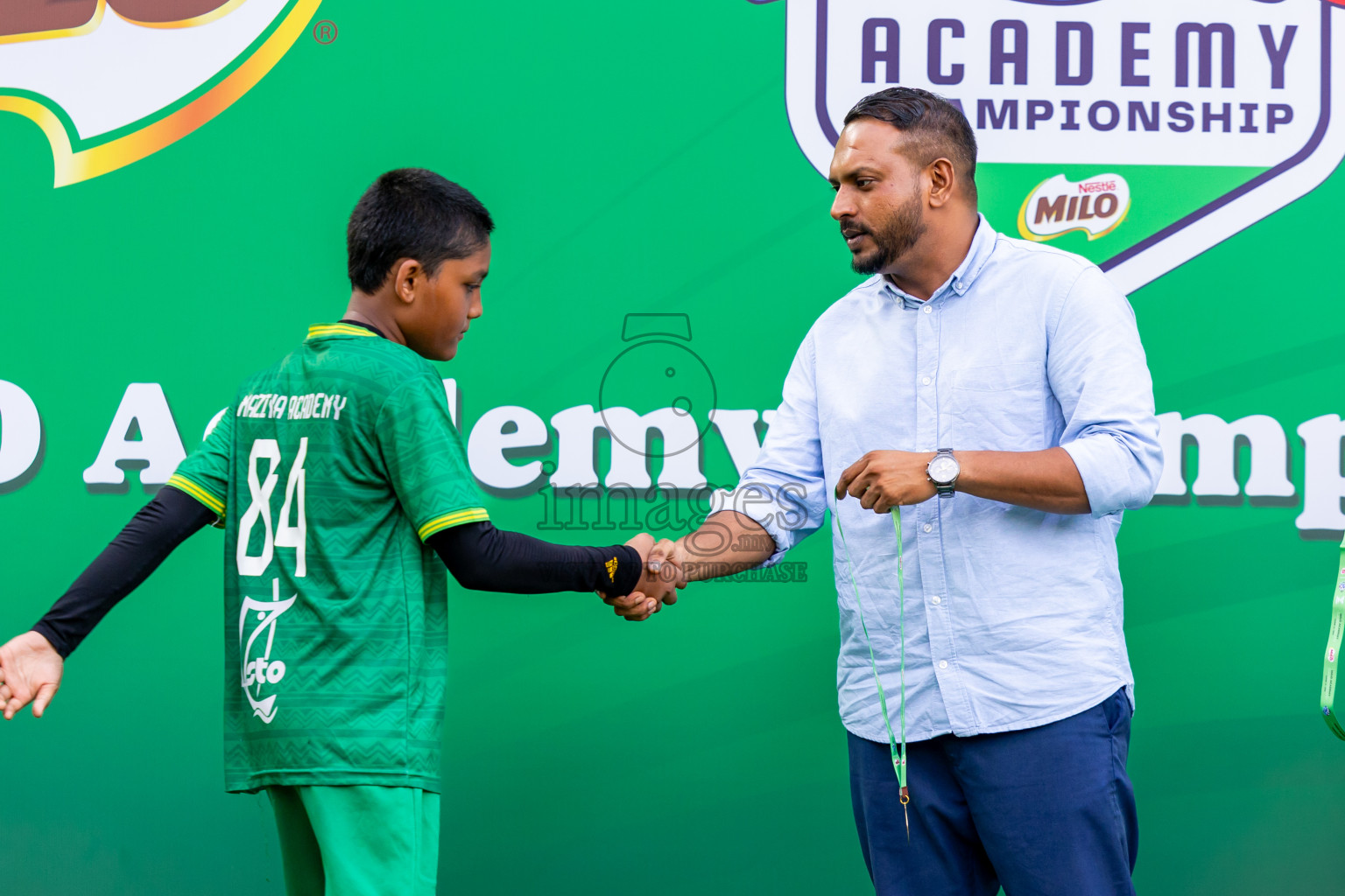 Day 3 of MILO Academy Championship 2025 (U-12) was held at Henveiru Stadium in Male', Maldives on Saturday, 3rd May 2025. Photos: Nausham Waheed / images.mv