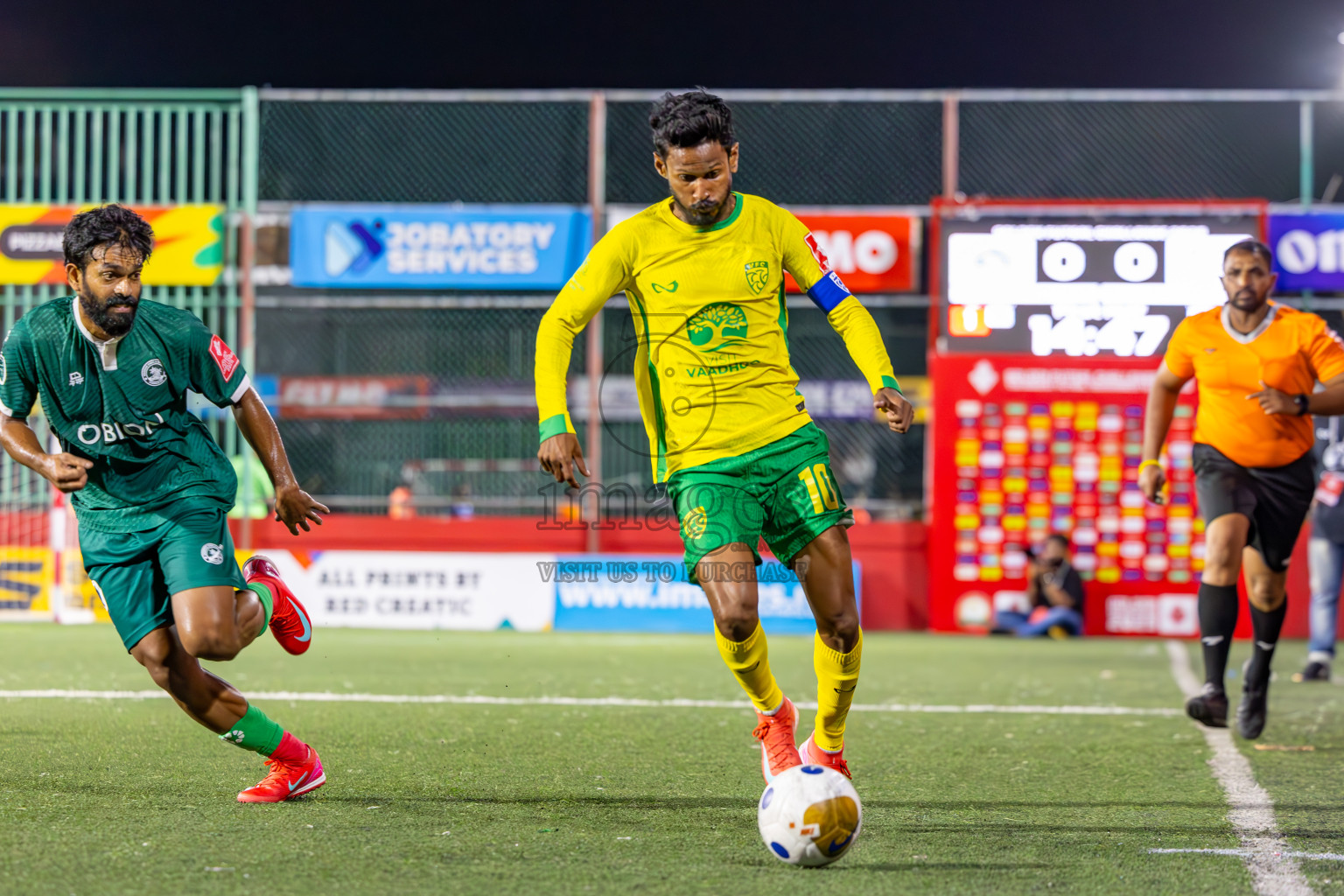 Dhandimagu vs GDh Vaadhoo in Zone Round on Day 28 of Golden Futsal Challenge 2025 was held on Saturday , 1st February 2025, in Hulhumale', Maldives. Photos: Ismail Thoriq / images.mv