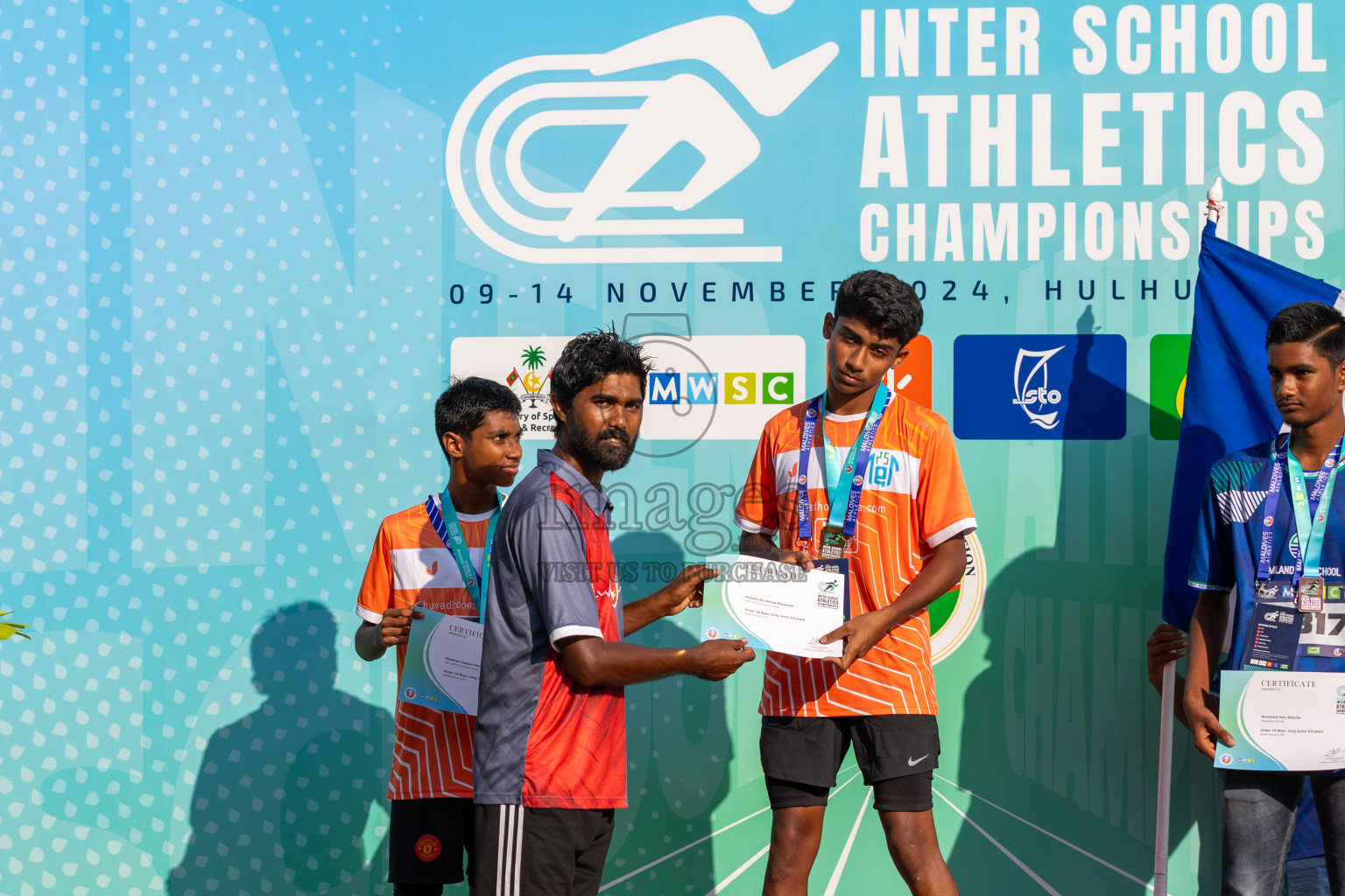 MWSC Interschool Athletics Championships 2024 - Day 3
Day 3 of MWSC Interschool Athletics Championships 2024 held in Hulhumale Running Track, Hulhumale, Maldives on Monday, 11th November 2024. Photos by: Ismail Thoriq / Images.mv