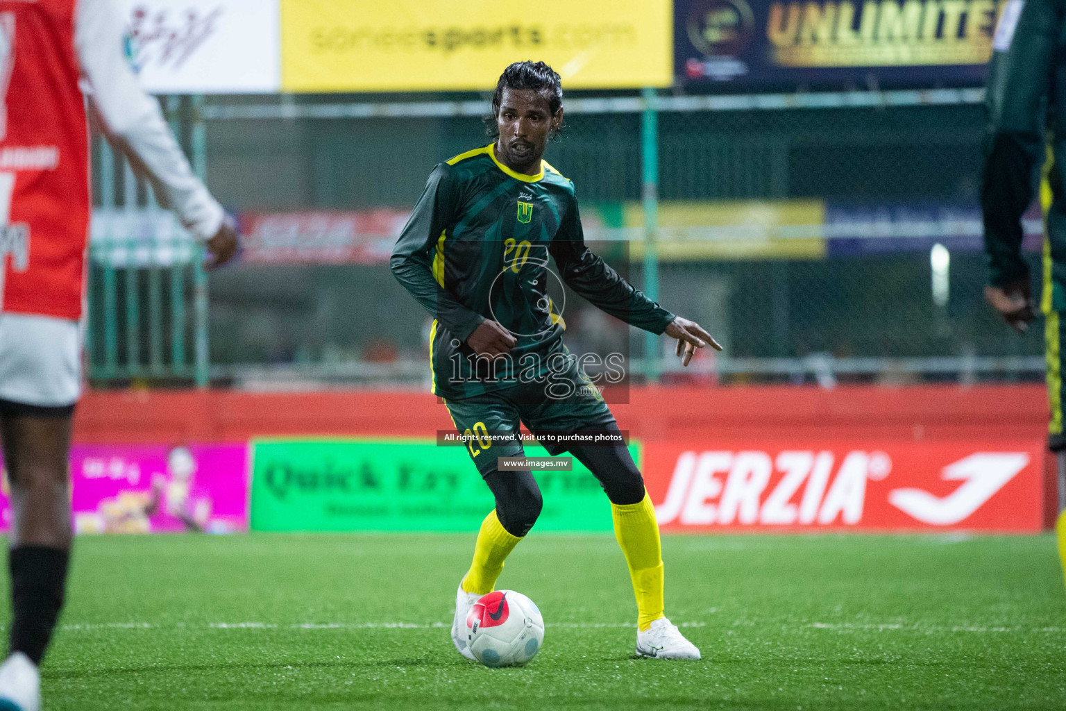 HDh. Vaikaradhoo vs Hdh. Nellaidhoo in Day 3 of Golden Futsal Challenge 2023 on 07 February 2023 in Hulhumale, Male, Maldives