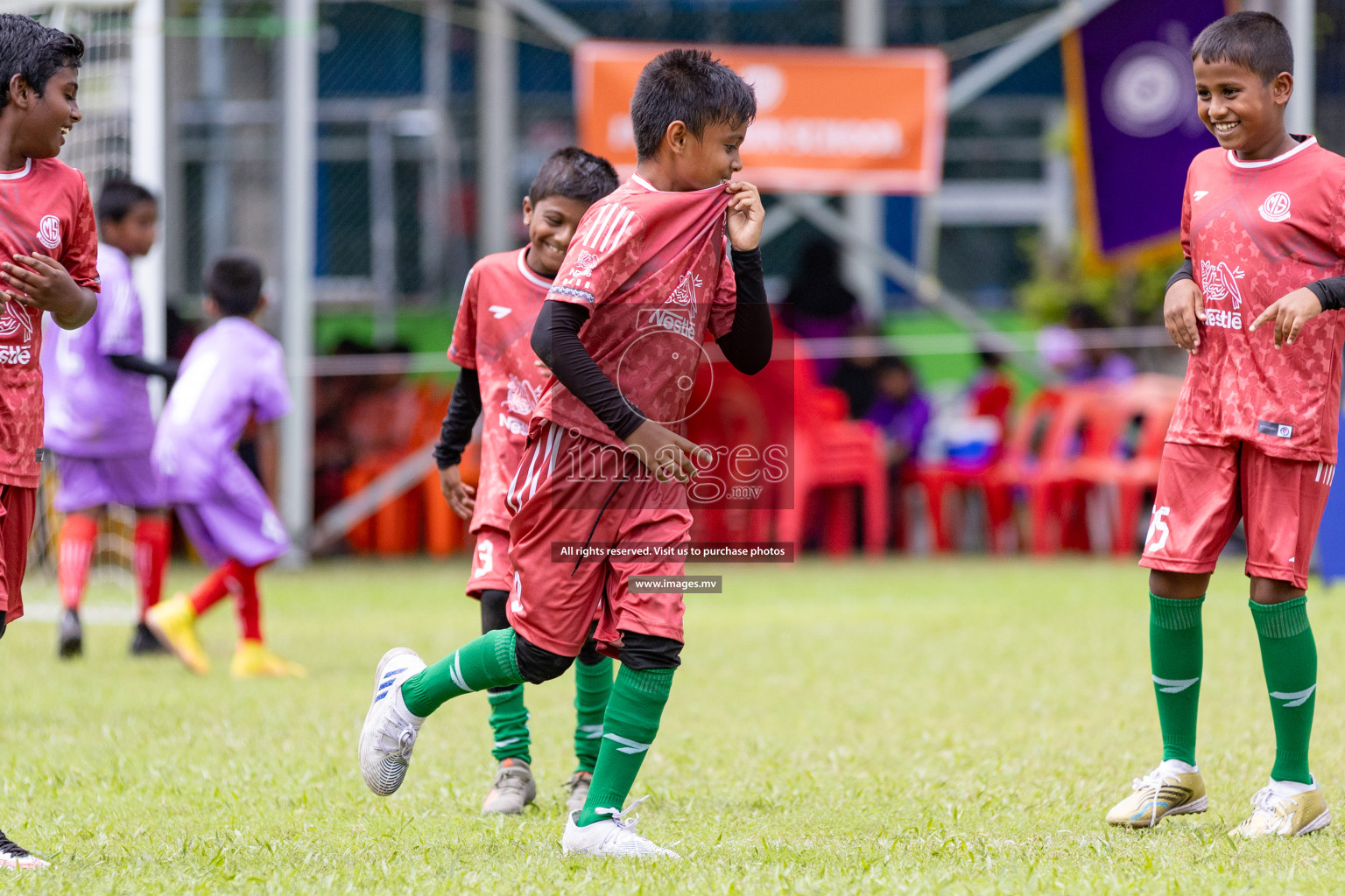 Day 1 of Milo kids football fiesta, held in Henveyru Football Stadium, Male', Maldives on Wednesday, 11th October 2023 Photos: Nausham Waheed/ Images.mv