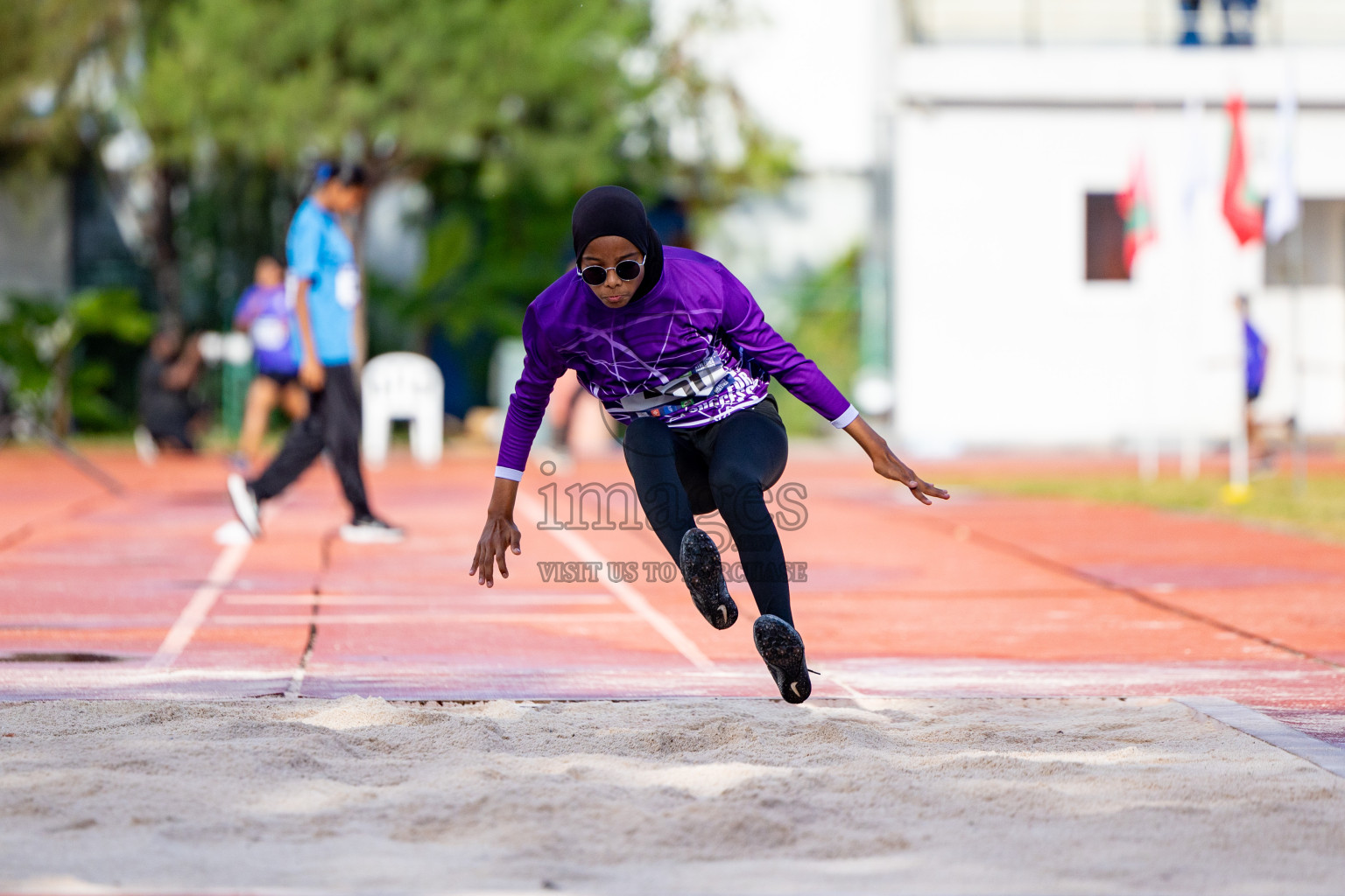 Day 1 of MWSC Interschool Athletics Championships 2024 held in Hulhumale Running Track, Hulhumale, Maldives on Saturday, 9th November 2024. 
Photos by: Ismail Thoriq, Hassan Simah / Images.mv