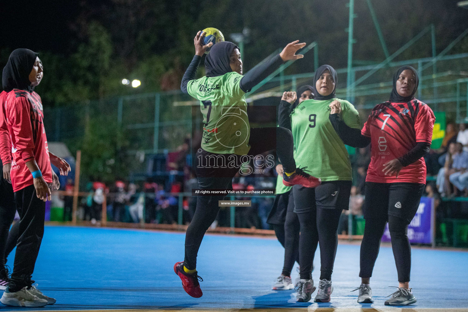 Day 9 of 6th MILO Handball Maldives Championship 2023, held in Handball ground, Male', Maldives on 28th May 2023 Photos: Nausham Waheed/ Images.mv